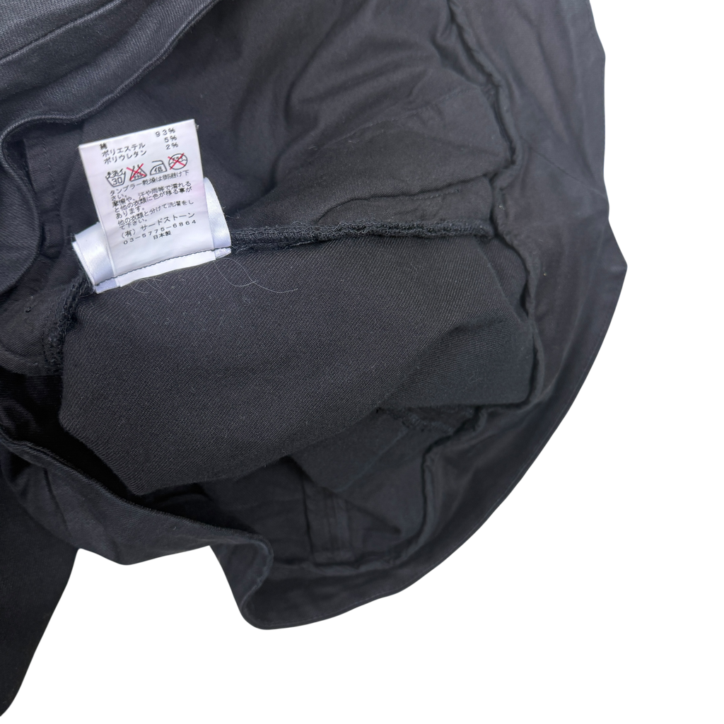 Julius SS15 Wax Denim Dual-Zip Fencing Jacket Black (Size L)