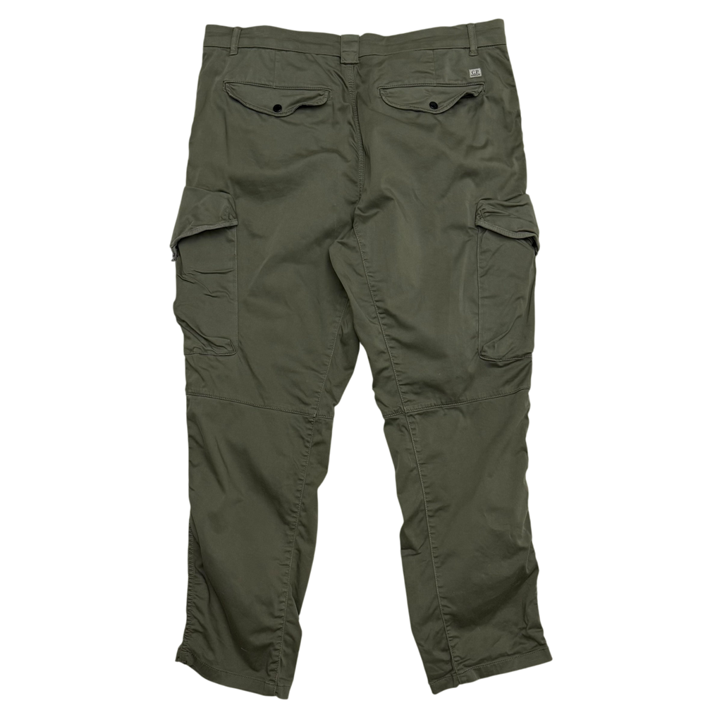 C.P. Company Loose Fit Cargo Trousers Olive Green (Size XL)