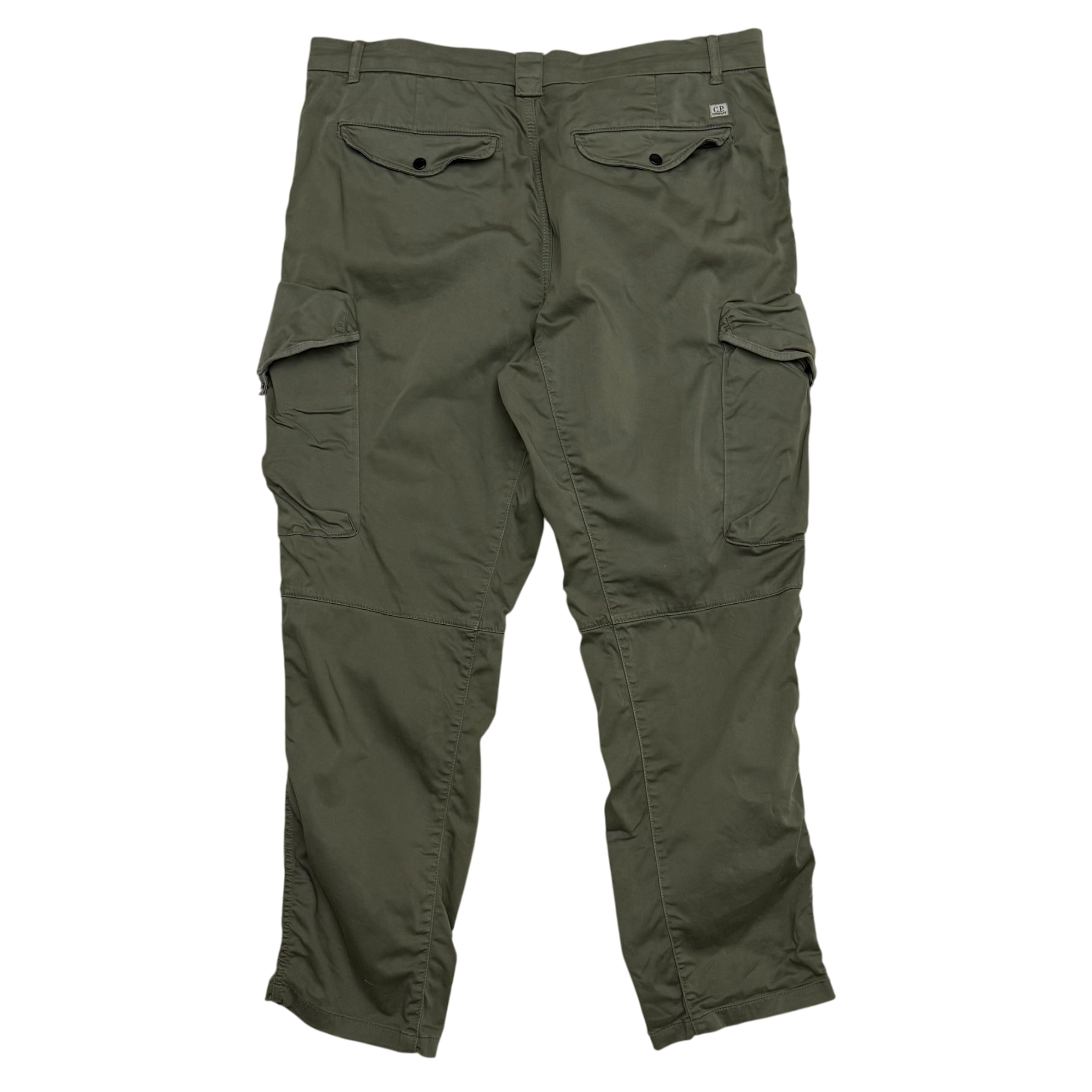 C.P. Company Loose Fit Cargo Trousers Olive Green (Size XL)