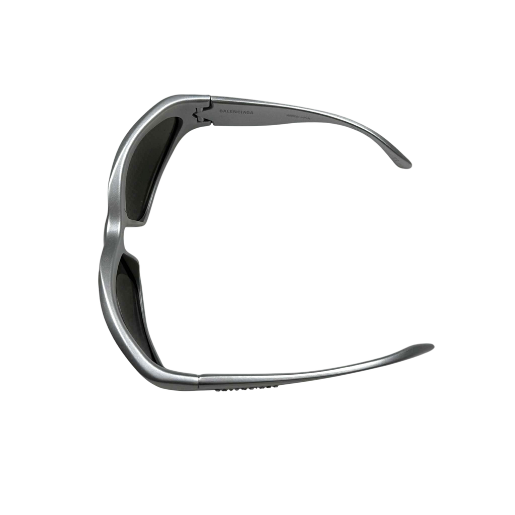 Balenciaga Swift Oval Sunglasses Silver