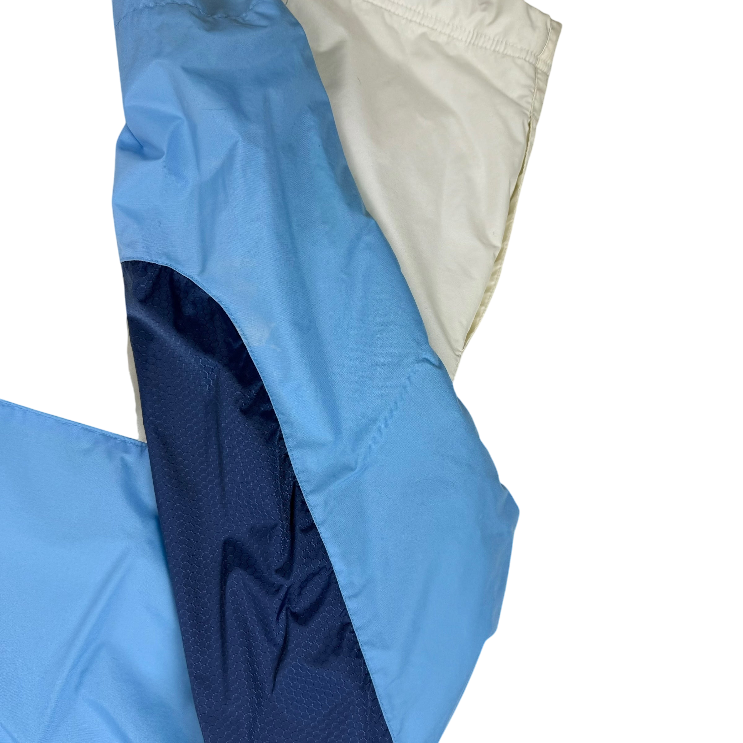 Nike 00s Hex Logo Insulated Track Jacket White/Blue (part of set) (Fits S-M)