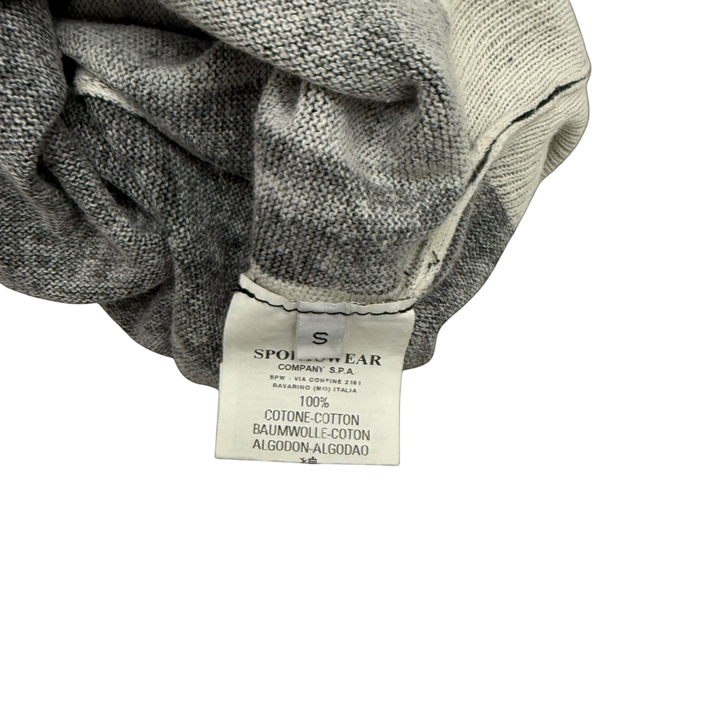 Stone Island SS08 Centre Logo Knit Jumper Charcoal Grey (Size S)