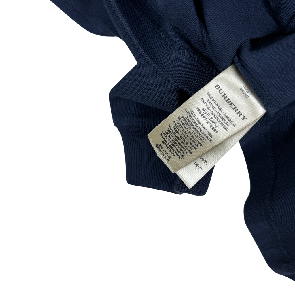 Burberry Big Logo Spellout Sweatshirt Navy (Fits M-L)