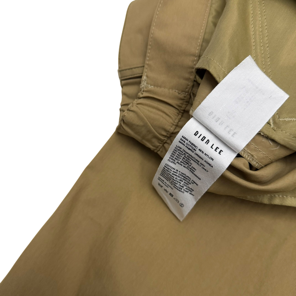 Dion Lee SS24 Straight-Leg Cargo Trousers Brown (Size XL)