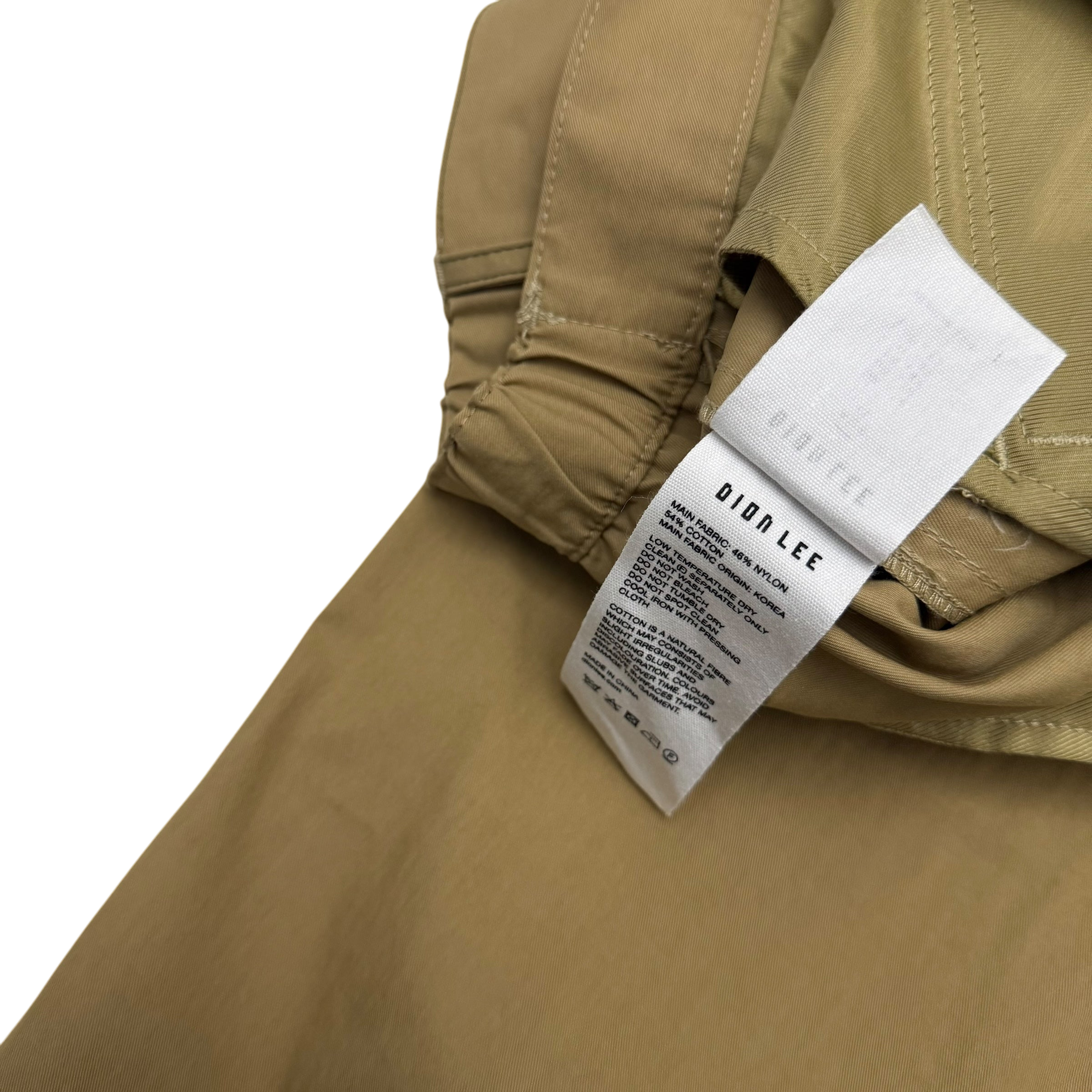 Dion Lee SS24 Straight-Leg Cargo Trousers Brown (Size XL)