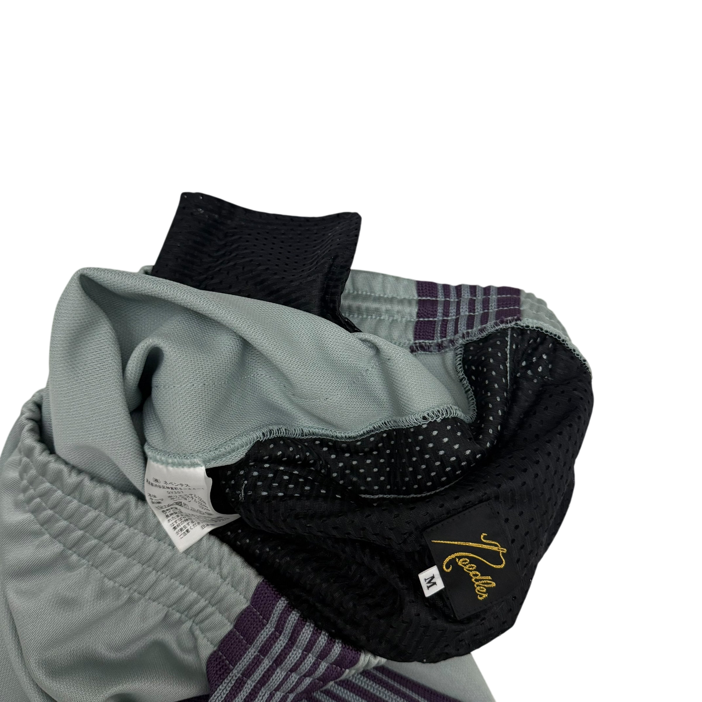 Needles Poly Smooth Track Pants Baby Blue/ Purple (Size M)