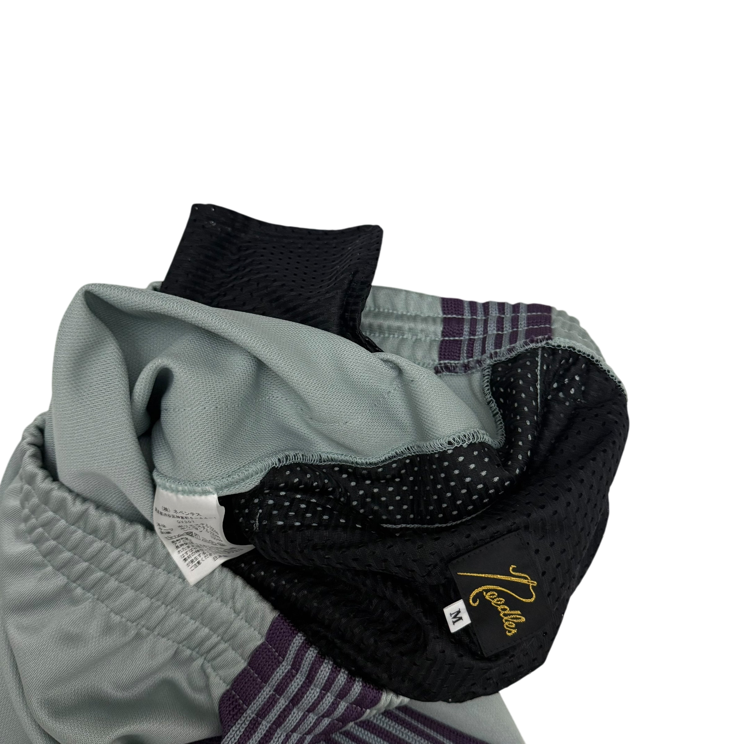 Needles Poly Smooth Track Pants Baby Blue/ Purple (Size M)