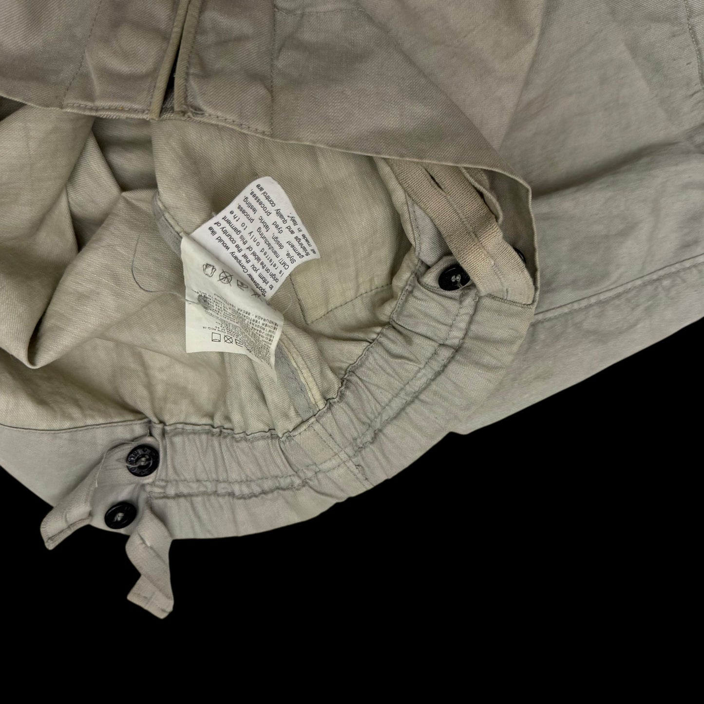 Stone Island SS 2004 Lino Flax Jacket Light Grey (Size M)