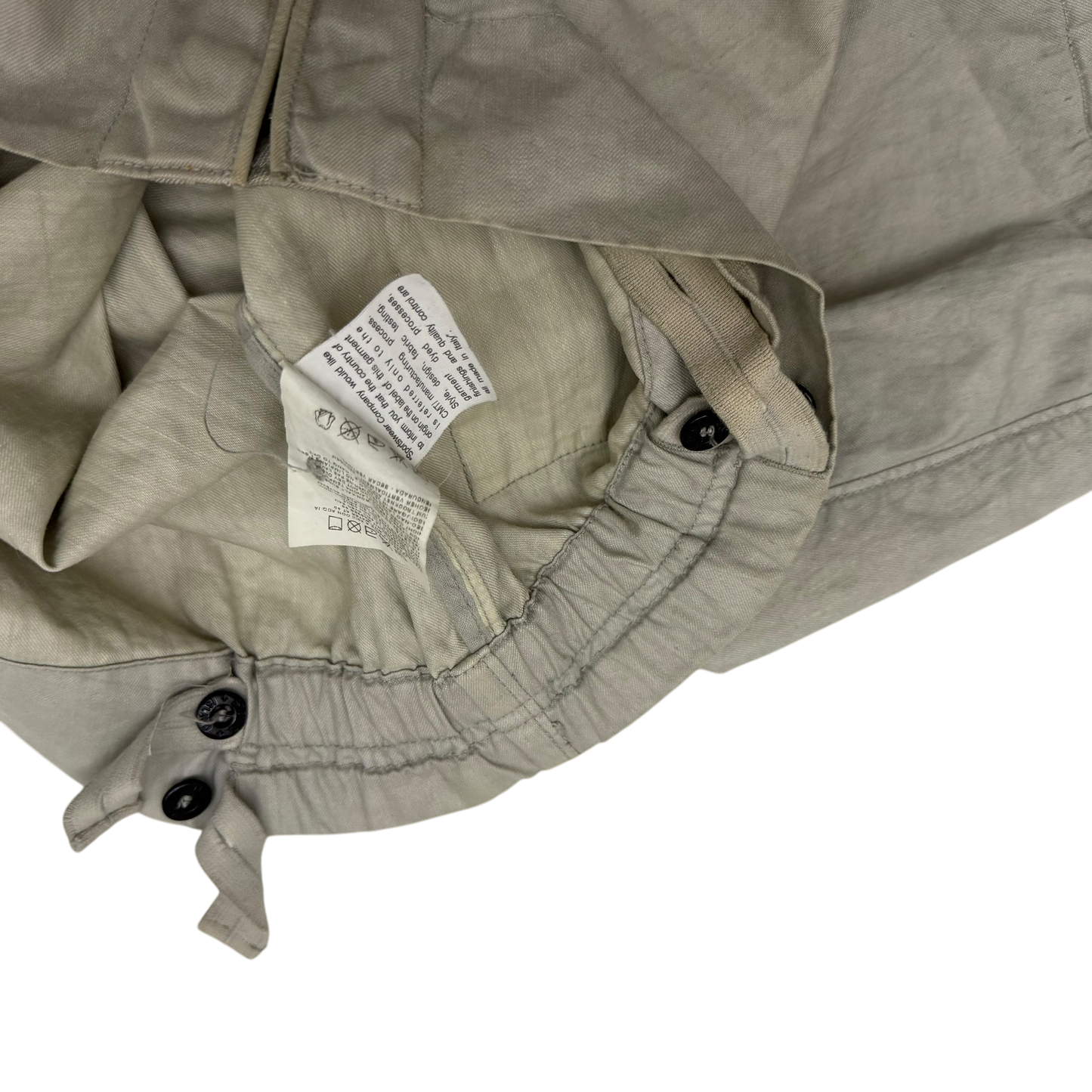 Stone Island SS 2004 Lino Flax Jacket Light Grey (Size M)