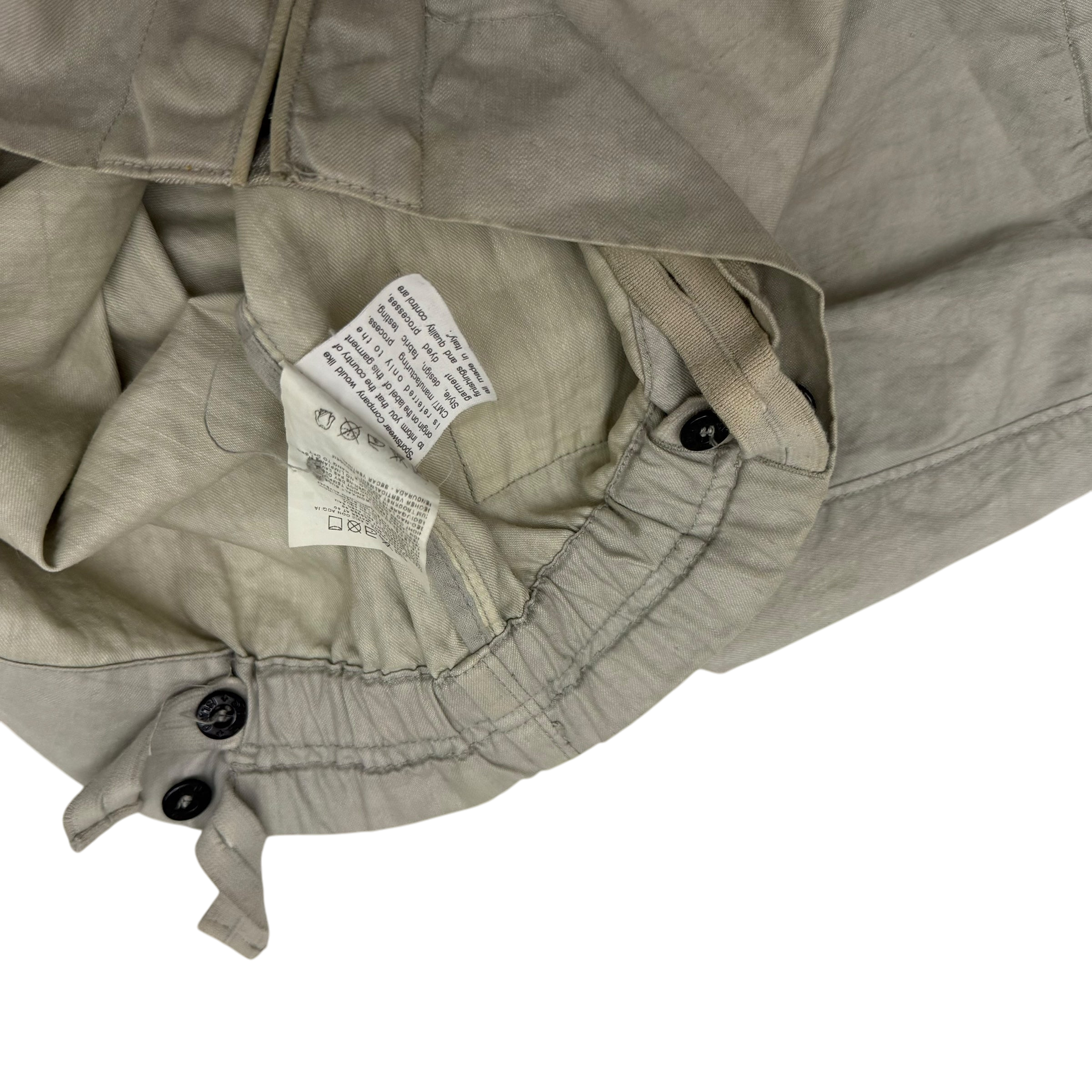 Stone Island SS 2004 Lino Flax Jacket Light Grey (Size M)
