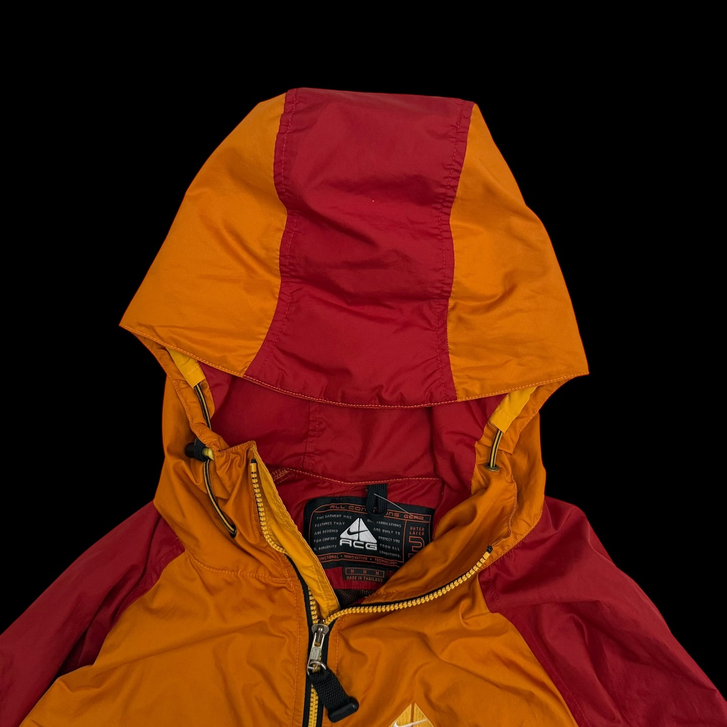 Nike ACG 90s Storm Fit Packable Jacket Orange/Red/Yellow (Size M)