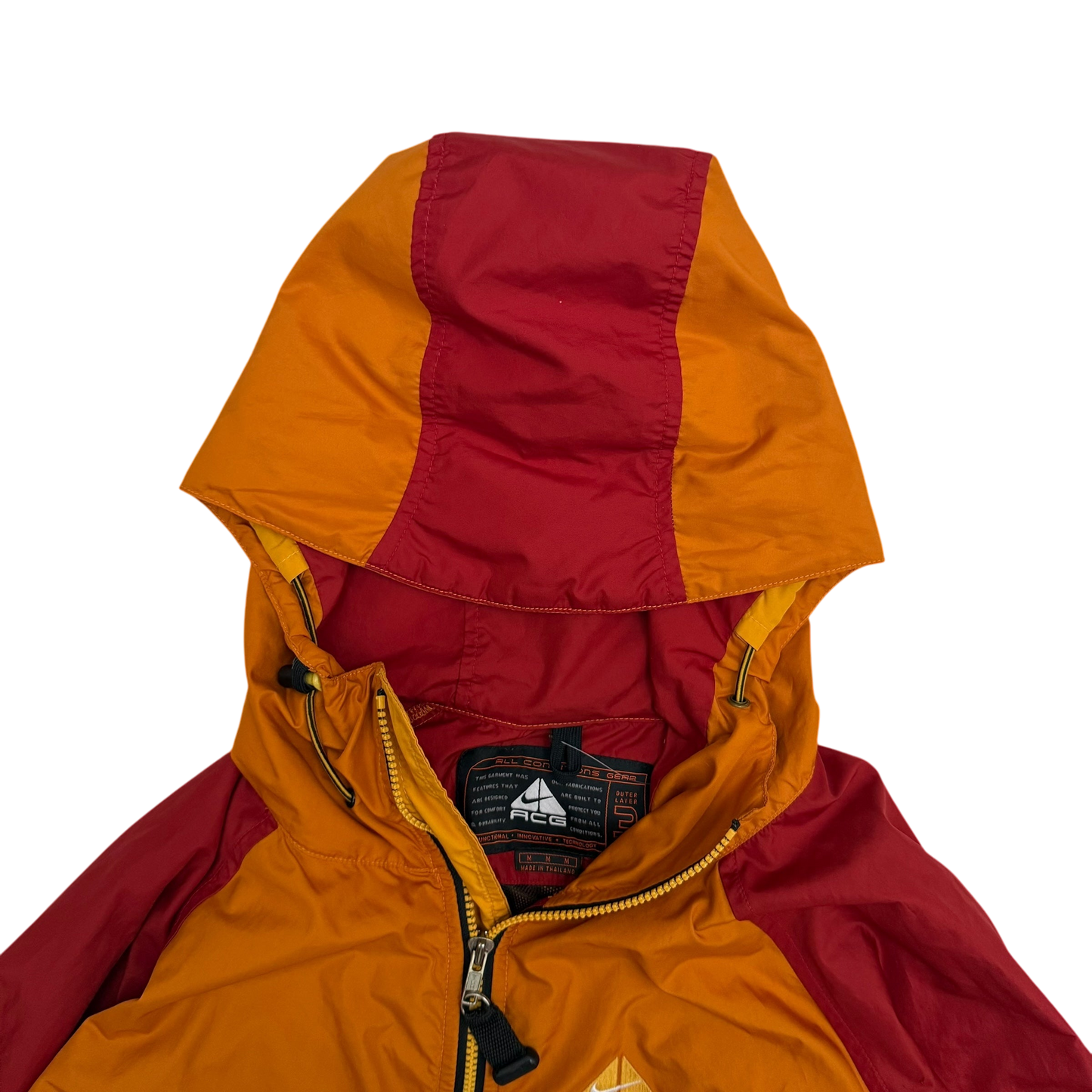 Nike ACG 90s Storm Fit Packable Jacket Orange/Red/Yellow (Size M)
