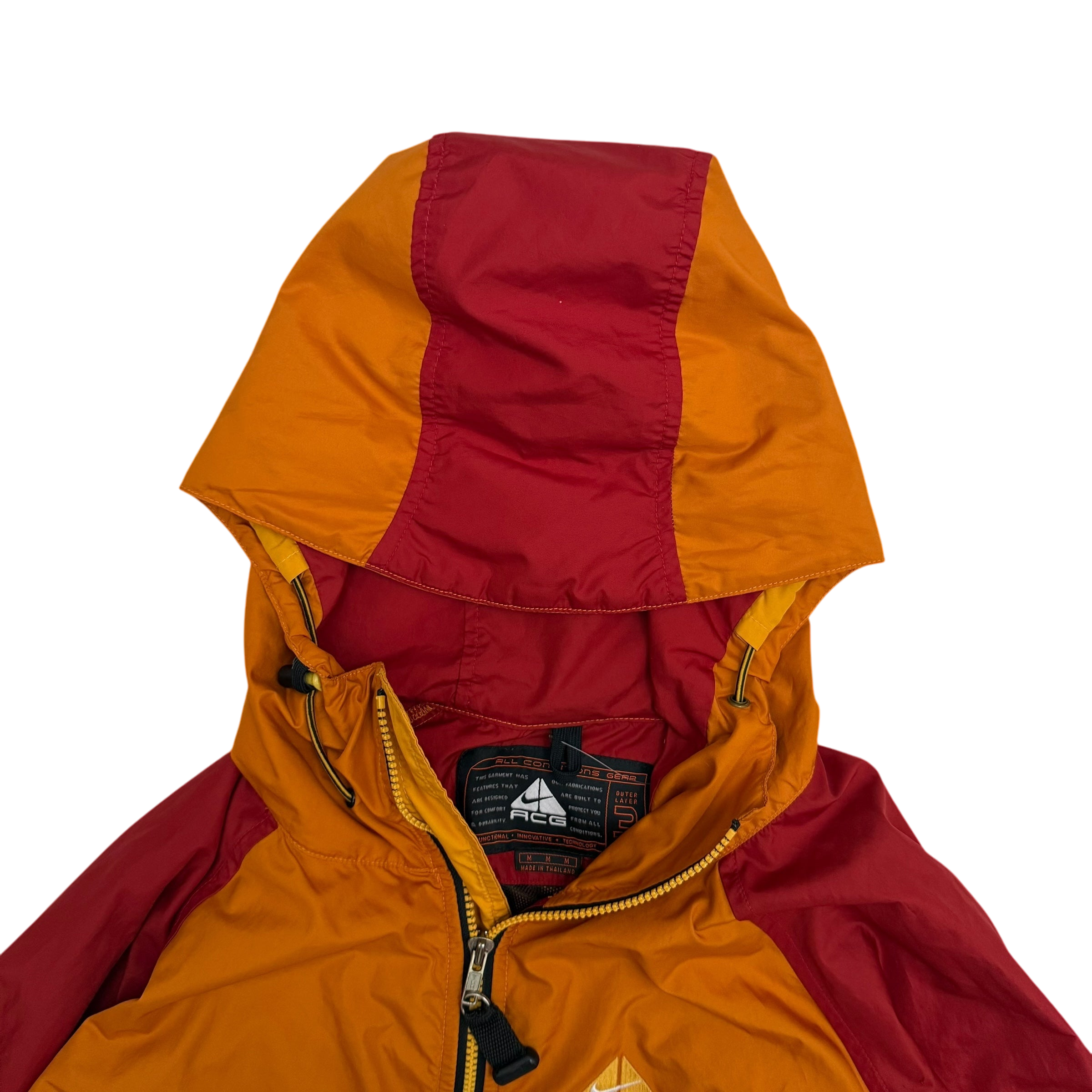 Nike ACG 90s Storm Fit Packable Jacket Orange/Red/Yellow (Size M)