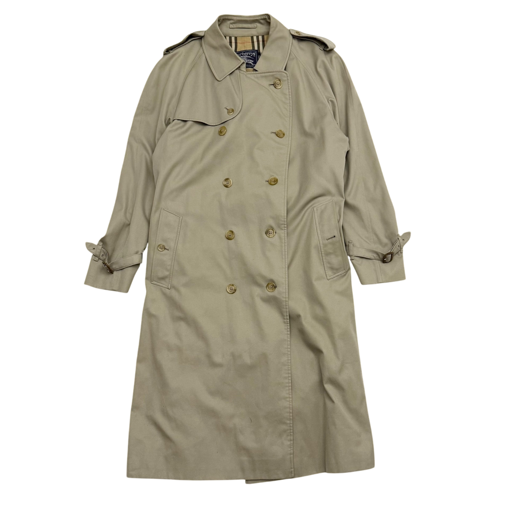 Burberry Vintage Trench Coat Beige ( Fits L-XL)