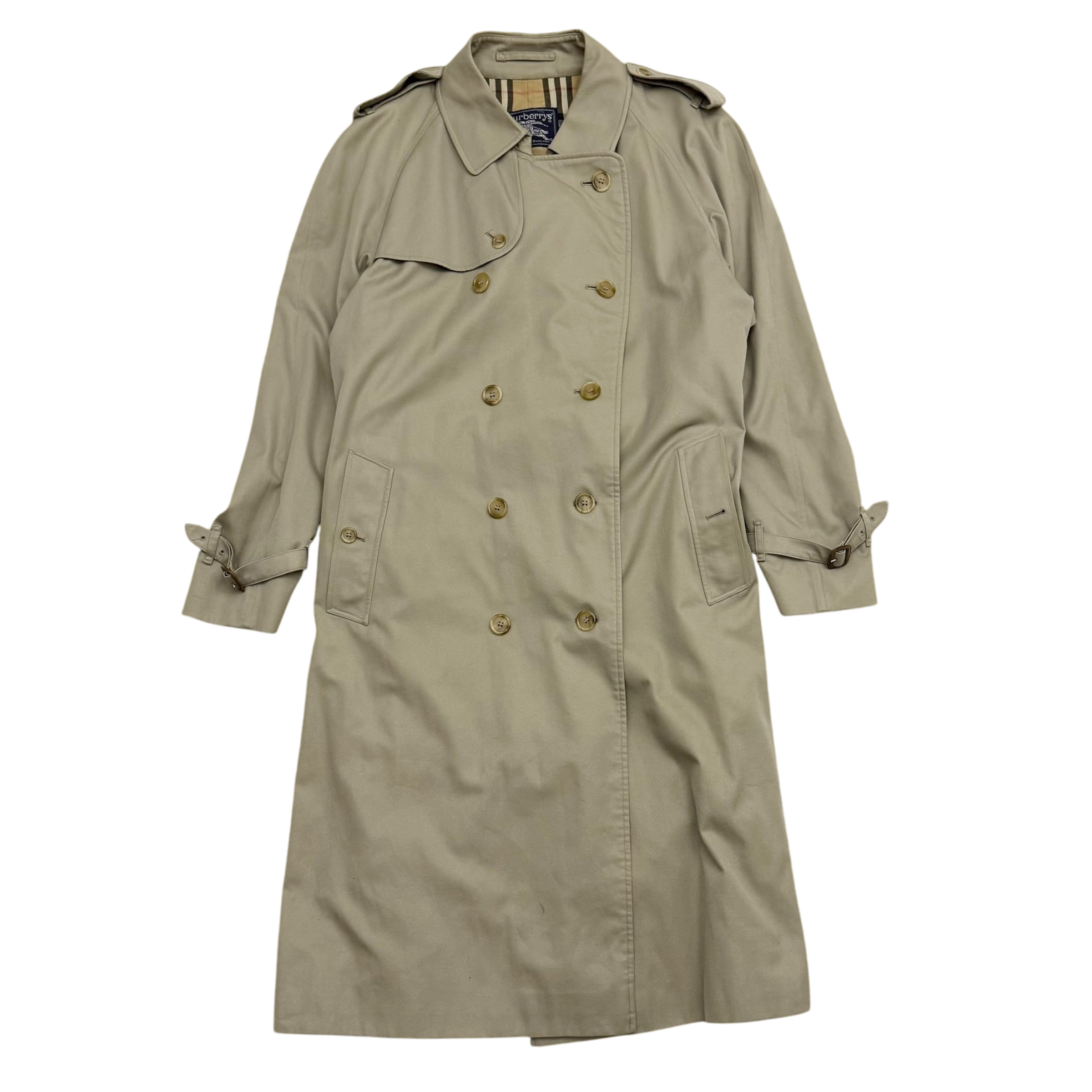 Burberry Vintage Trench Coat Beige ( Fits L-XL)