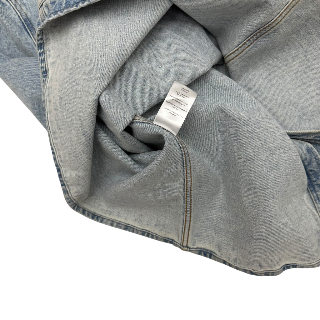 Y/Project 22AW Pinched Logo Oversized Denim Shirt (Fits up to size L)