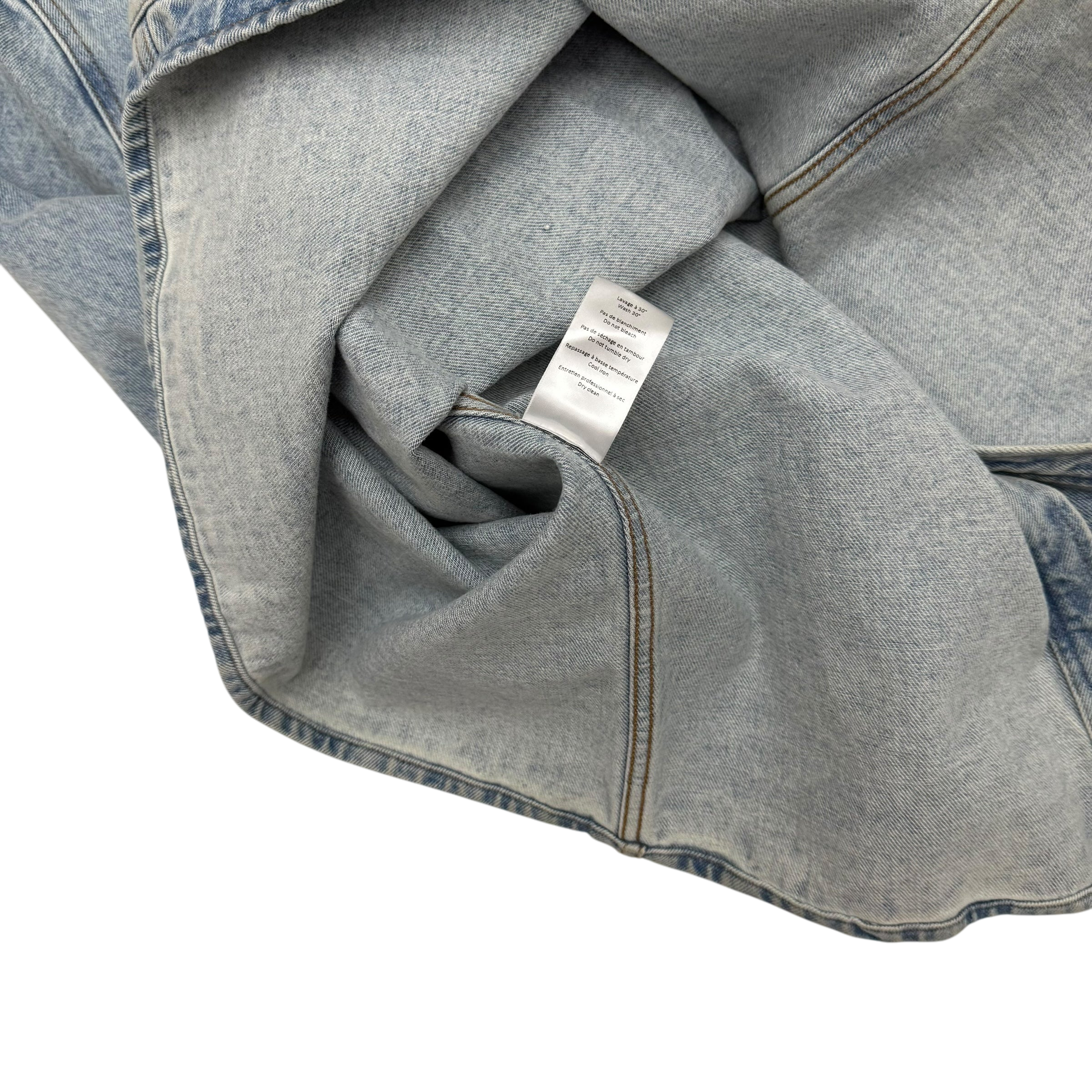 Y/Project 22AW Pinched Logo Oversized Denim Shirt (Fits up to size L)