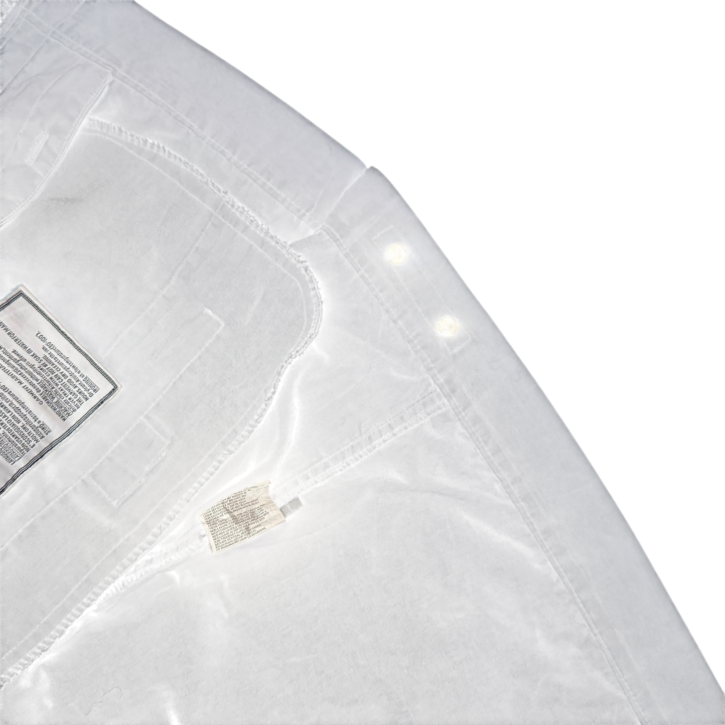 Stone Island SS 2004 Black Raso Gommato Jacket Black (Size L)