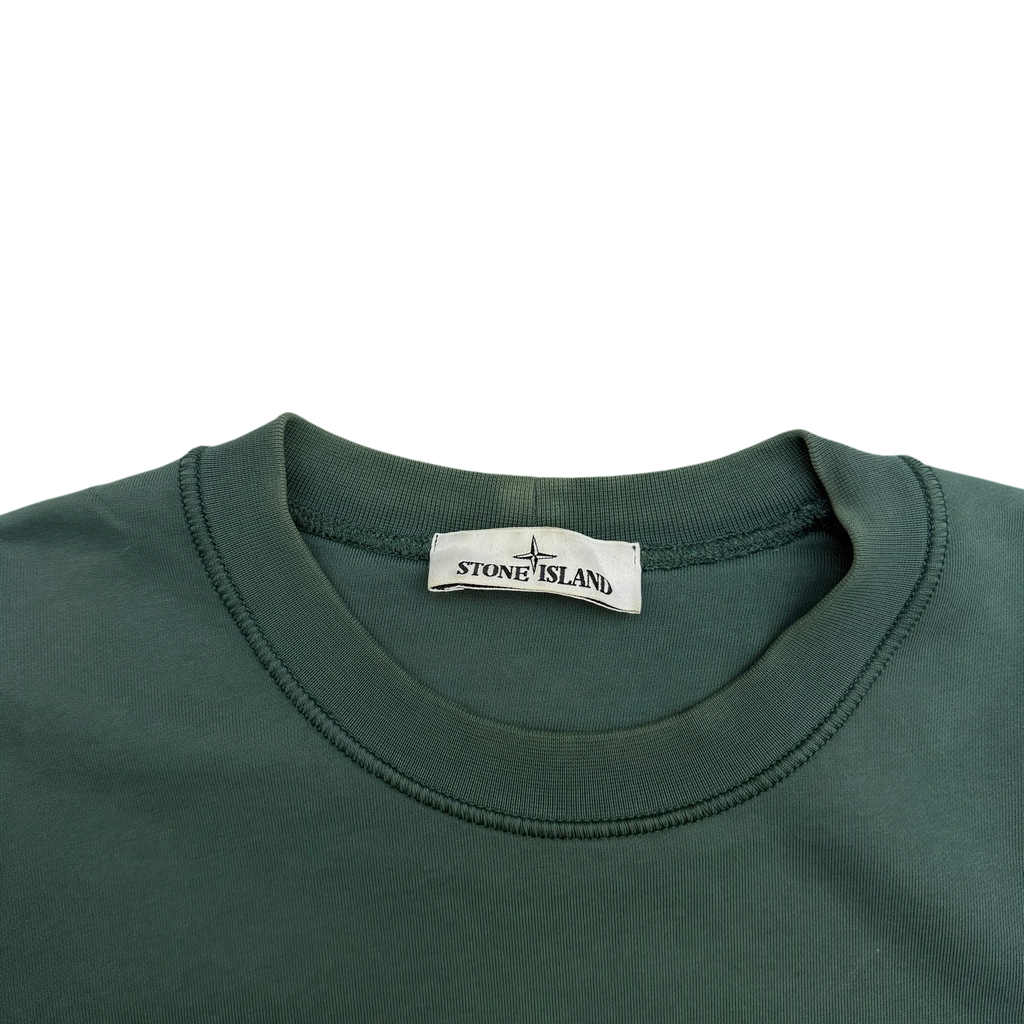 Stone Island Garment-Dyed Crewneck Sweatshirt ‘Petrol Green’ (Fits M-L)