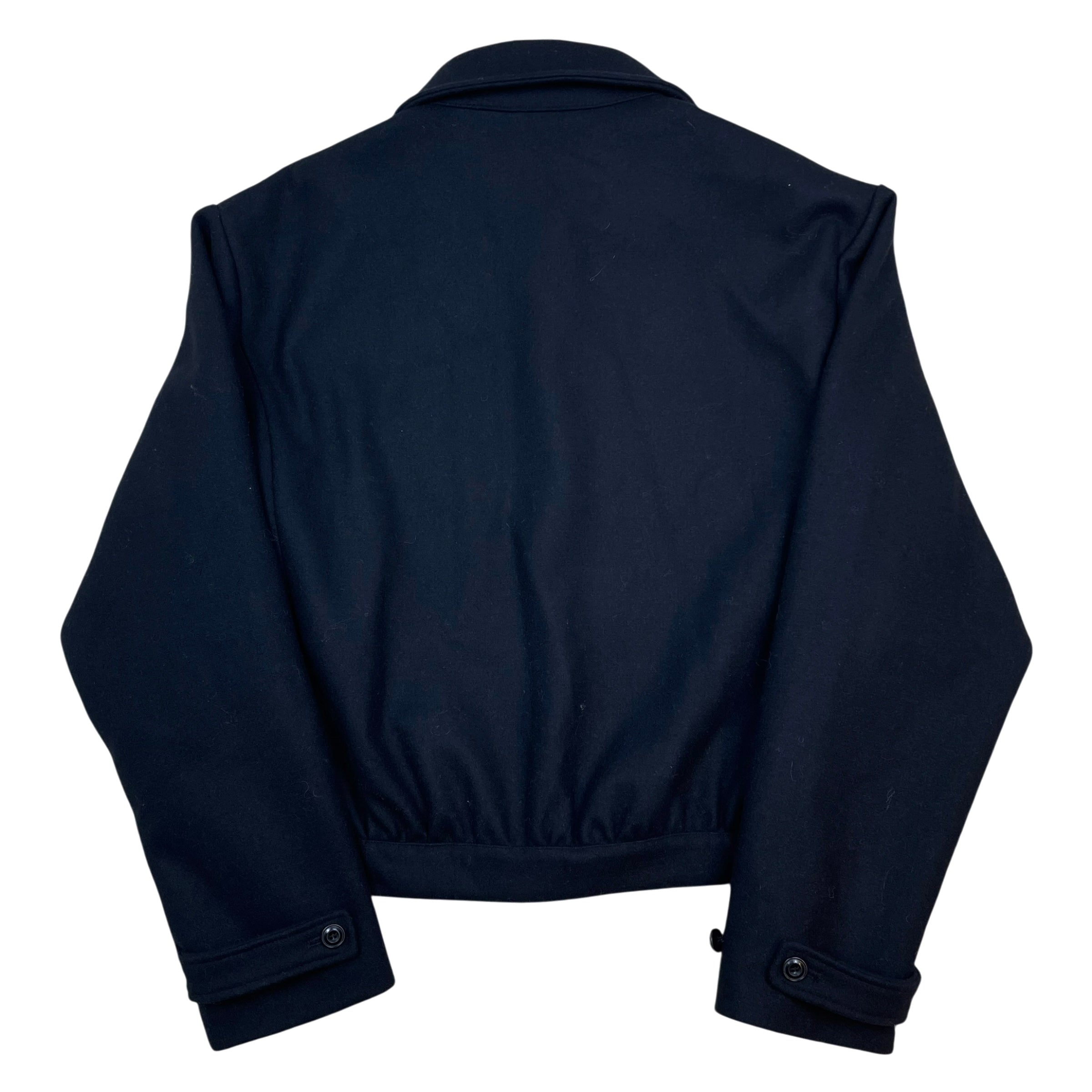 Lemaire Wool Bomber Jacket Navy (Size 50/L)