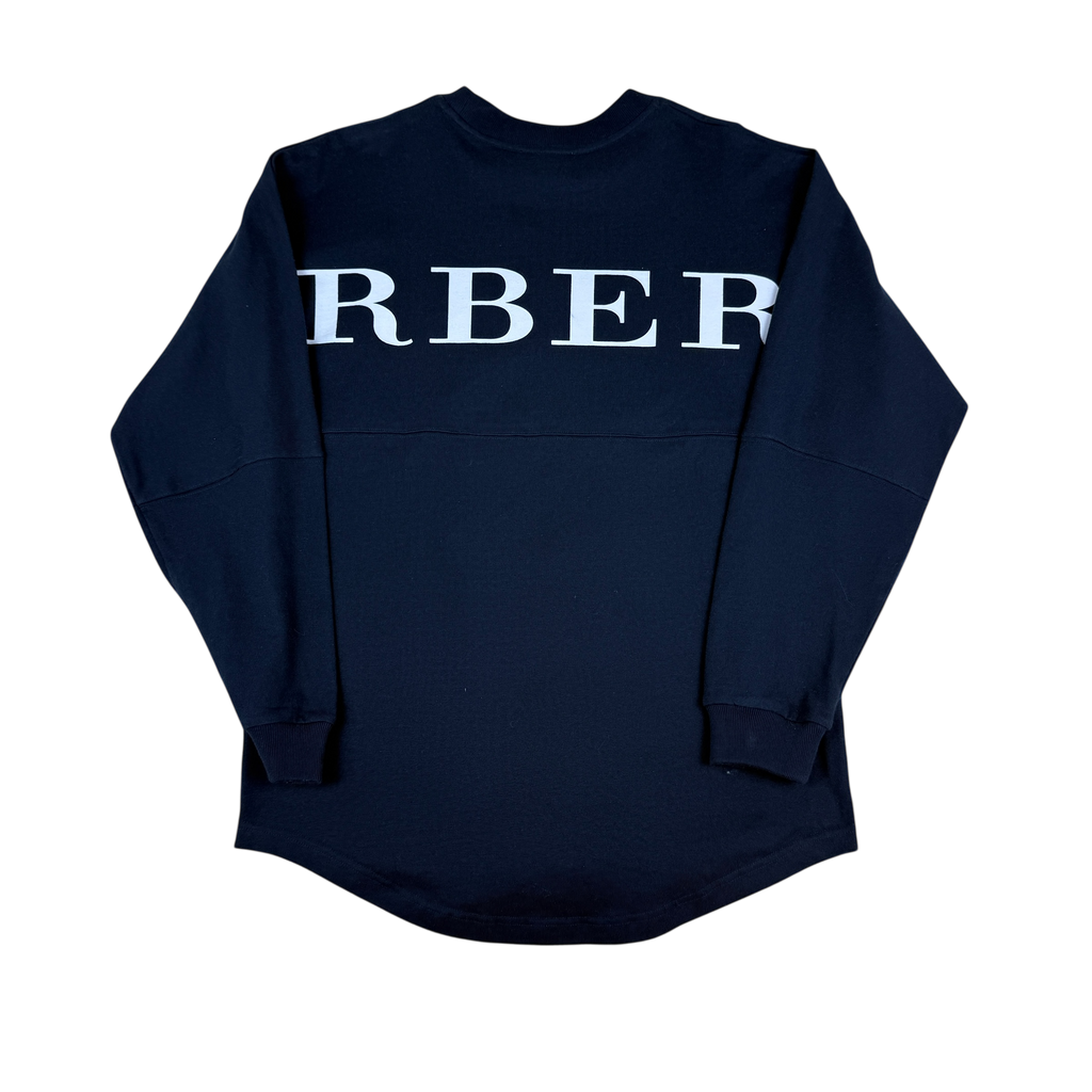 Burberry Big Logo Spellout Sweatshirt Navy (Fits M-L)