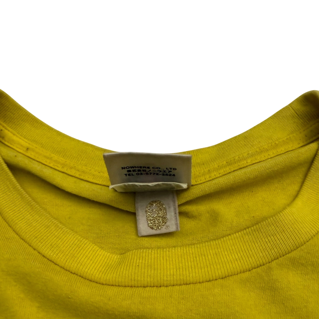 BAPE (A Bathing Ape) 1st Camo Big Ape Head T-Shirt Yellow (Fits XL-XXL)