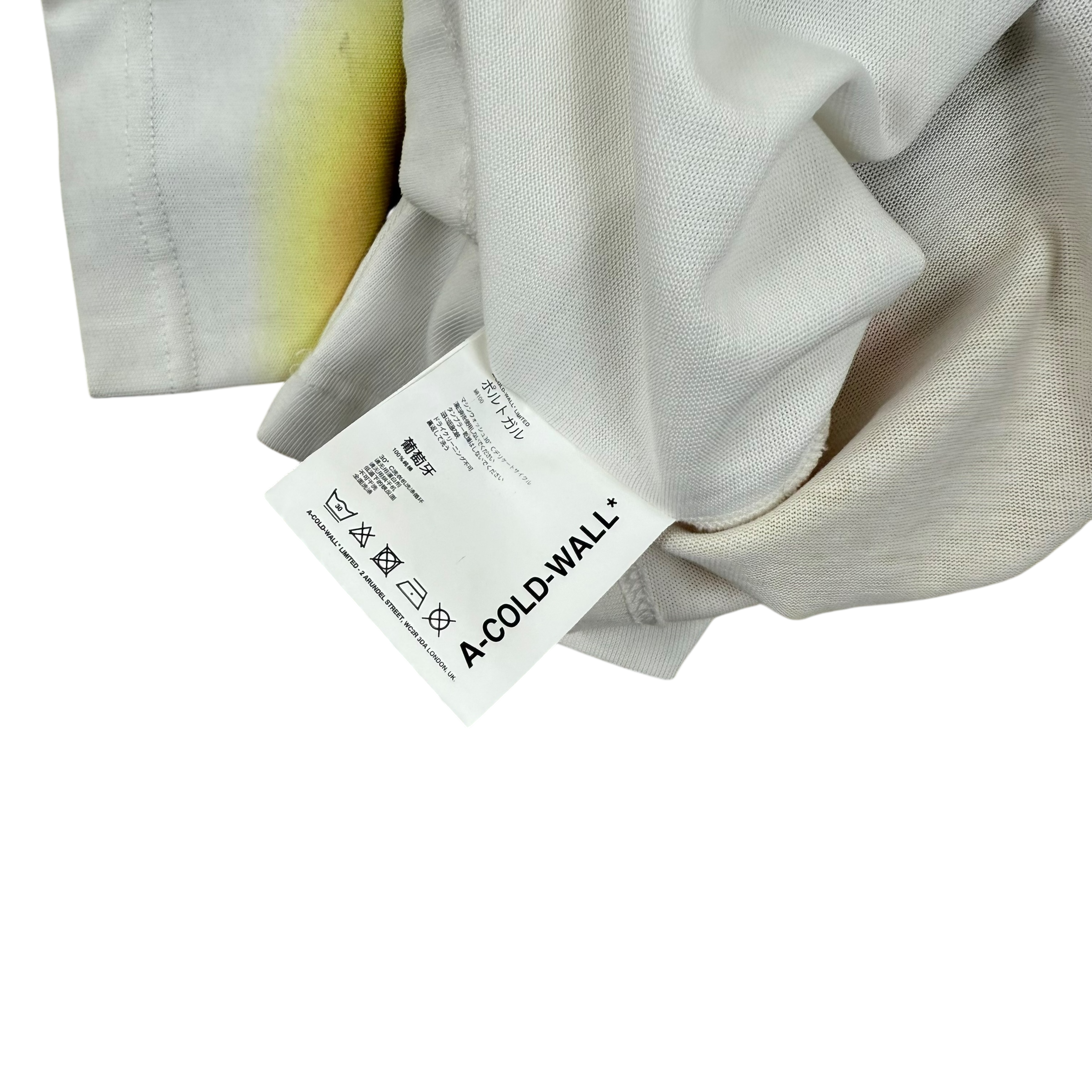 A-COLD-WALL* (ACW) Hypergraphic T-Shirt White (Fits M-L)