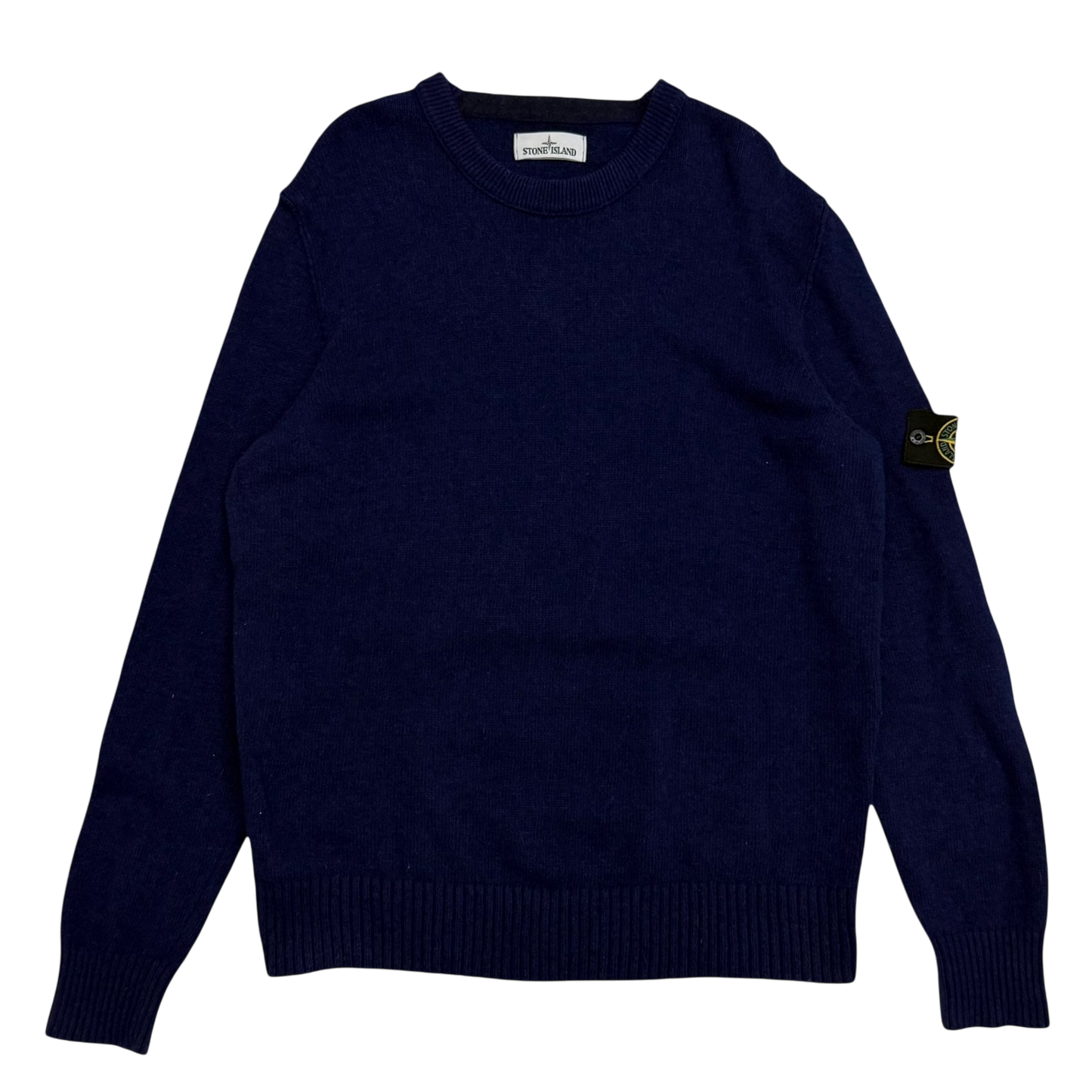 Stone Island AW16 Wool Blend Knit Sweatshirt Navy (Size XXL)