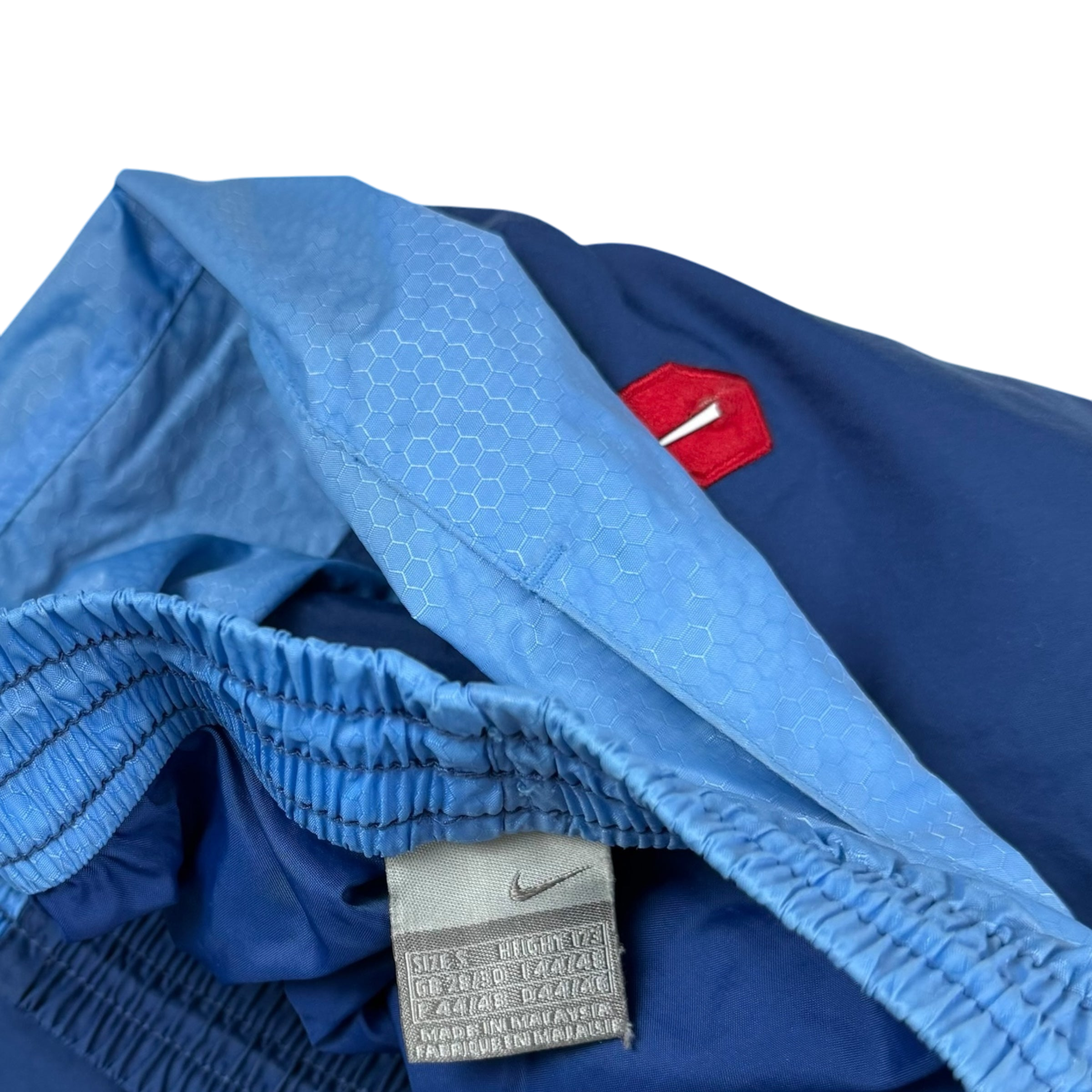 Nike 00s Hex Logo Track Pants Blue (part of set) (Fits S-M)