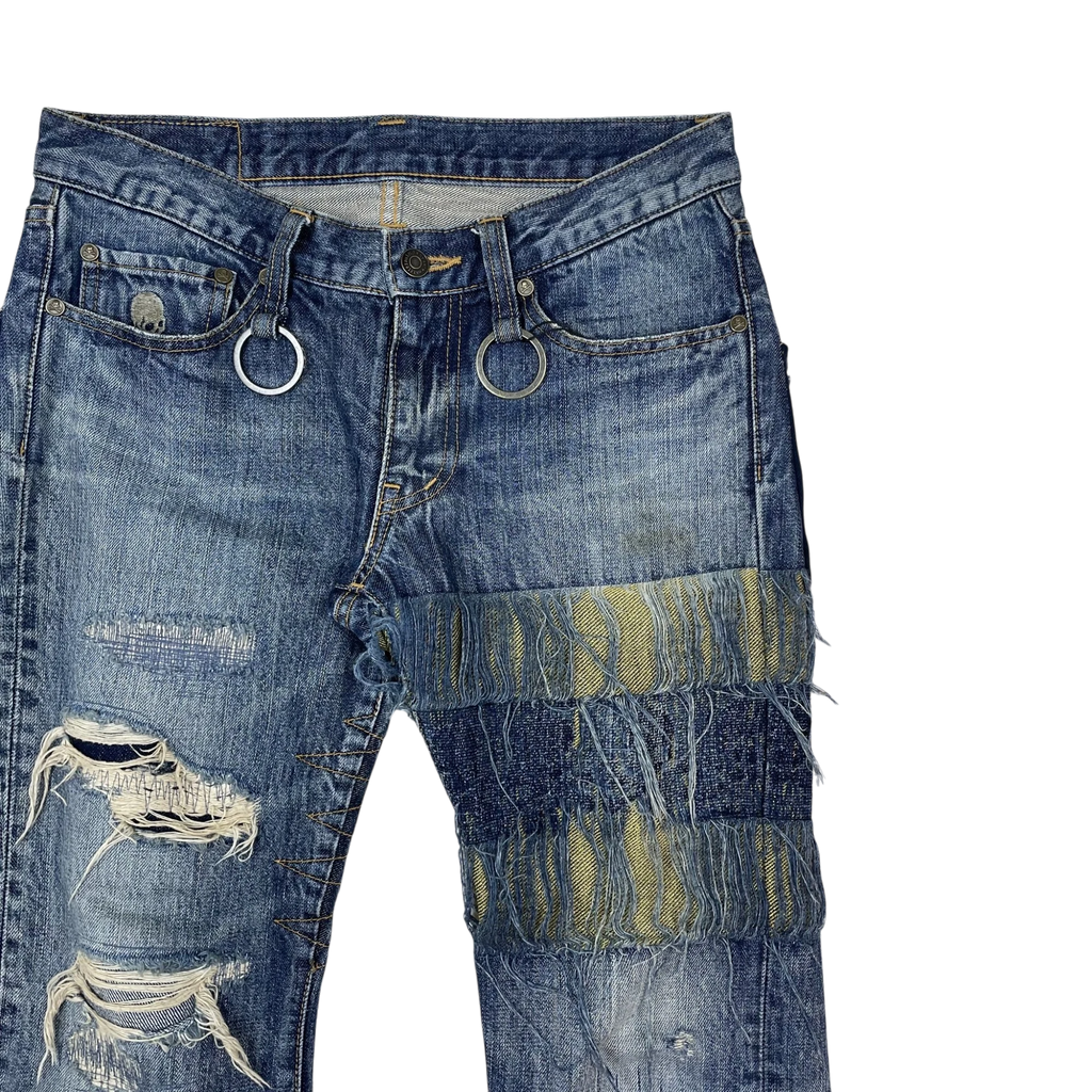 Mastermind MMJ 2009 Ace High Distressed Denim Jeans (Size XS)