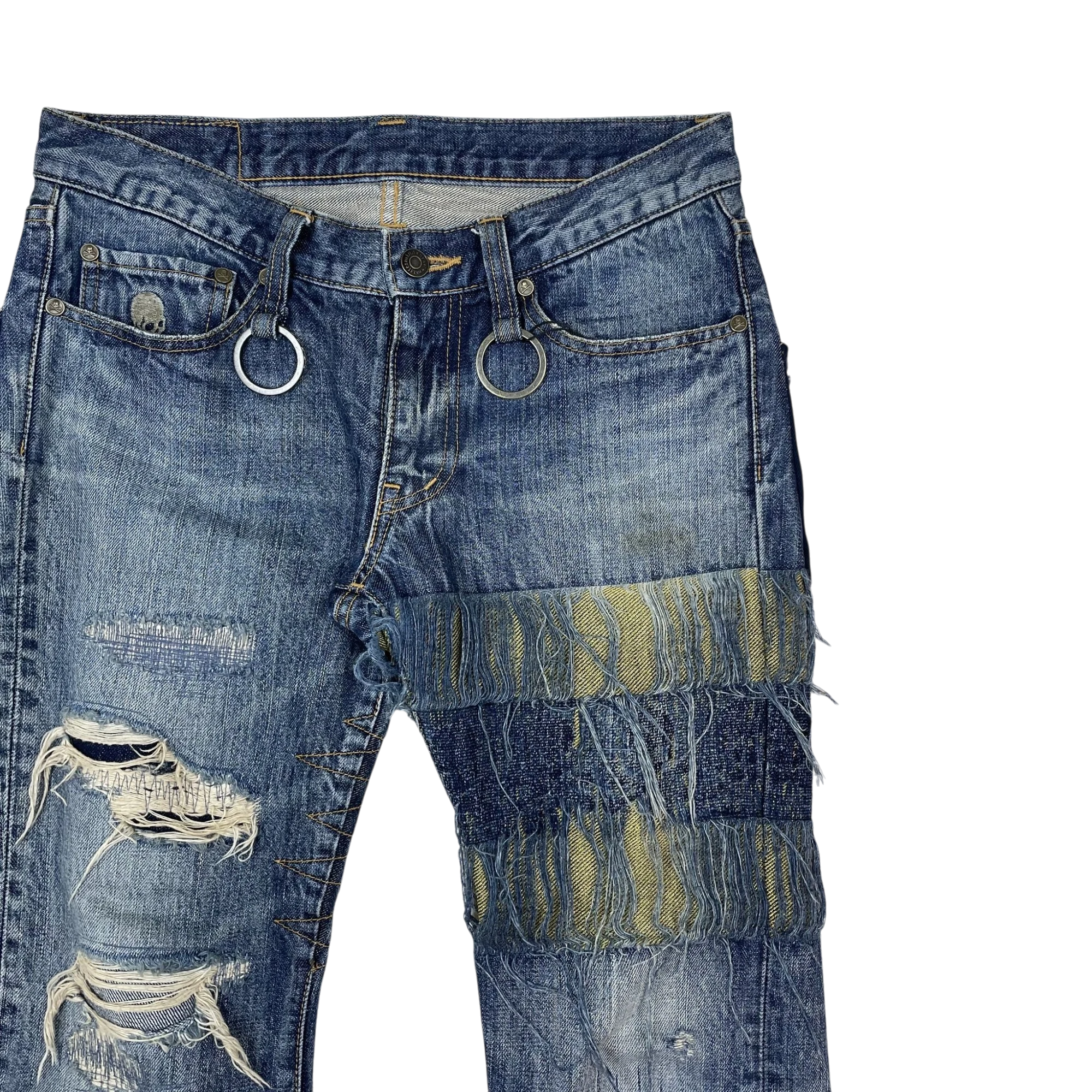 Mastermind MMJ 2009 Ace High Distressed Denim Jeans (Size XS)