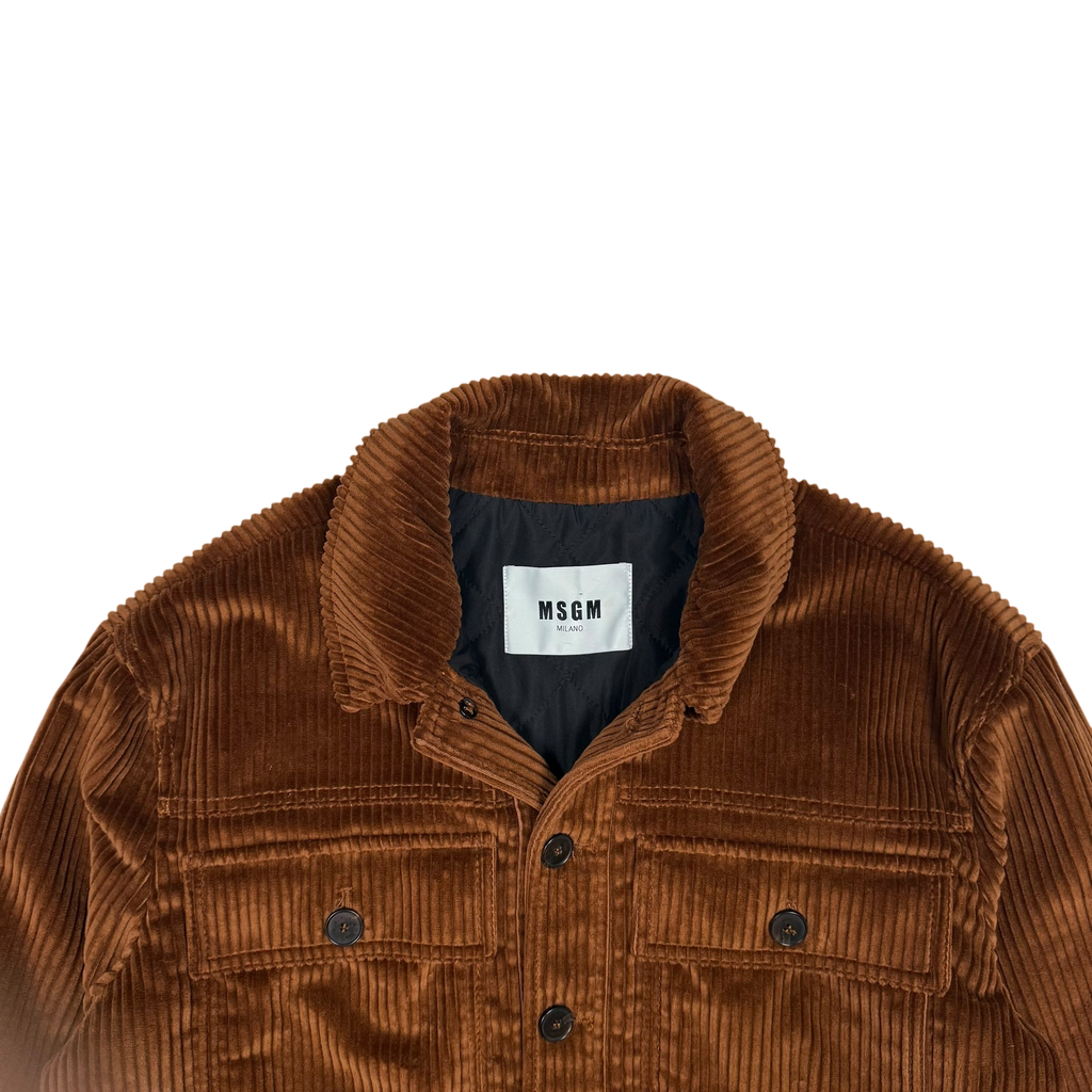 MSGM Milano Corduroy Jacket Brown (Fits M-L)