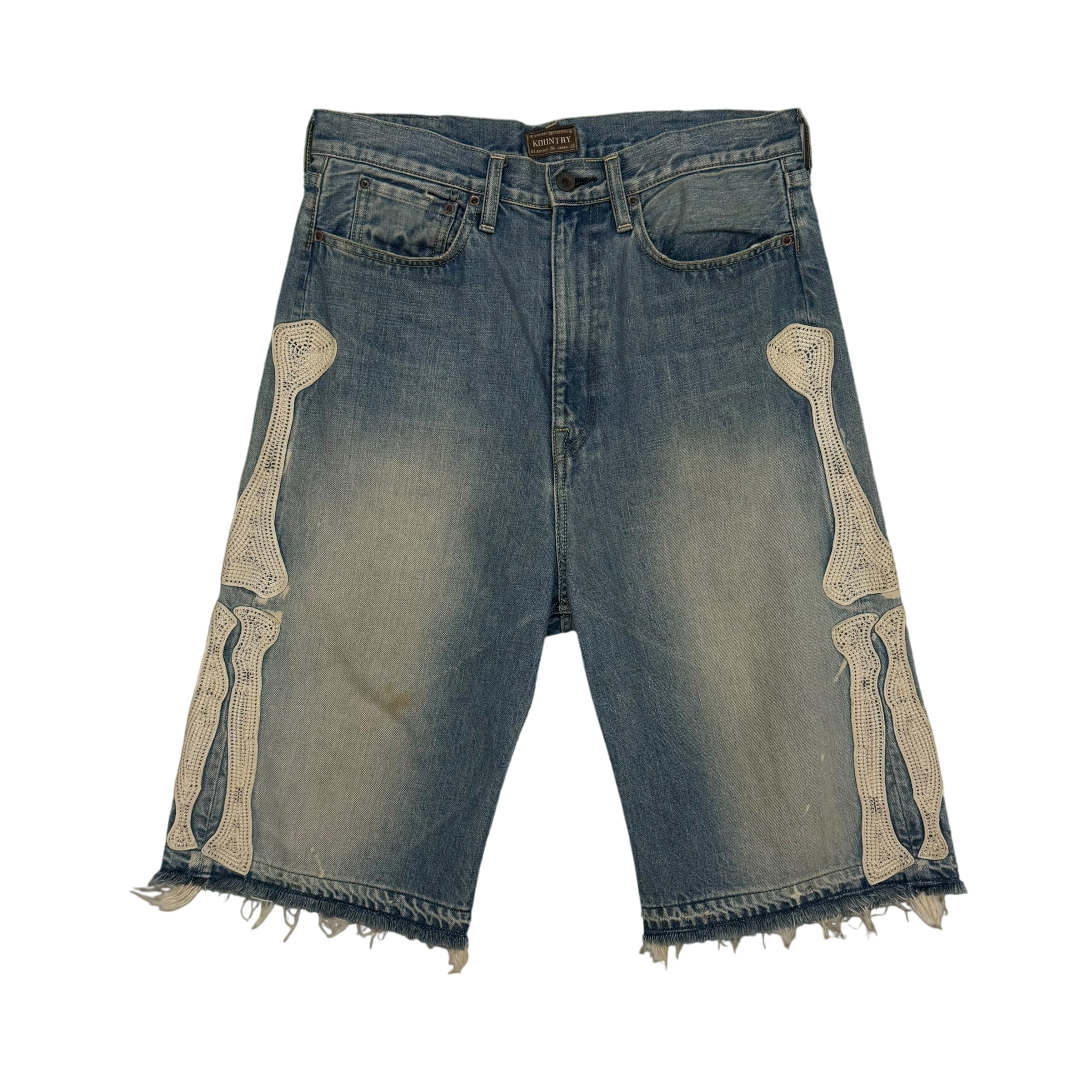 Kapital 14oz 5P Bone Denim Shorts (Size 32”)