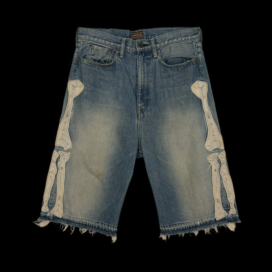 Kapital 14oz 5P Bone Denim Shorts (Size 32”)