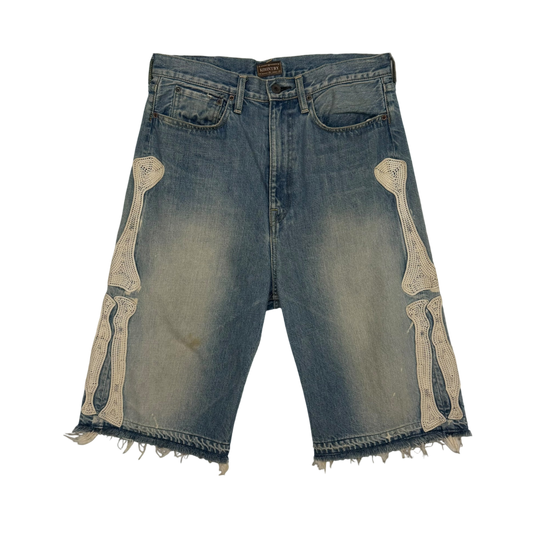 Kapital 14oz 5P Bone Denim Shorts (Size 32”)