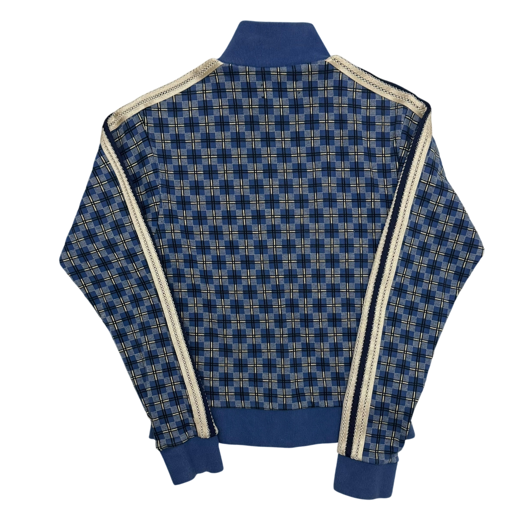 Wales Bonner London Checked Track Jacket Blue (Fits S-M womens)