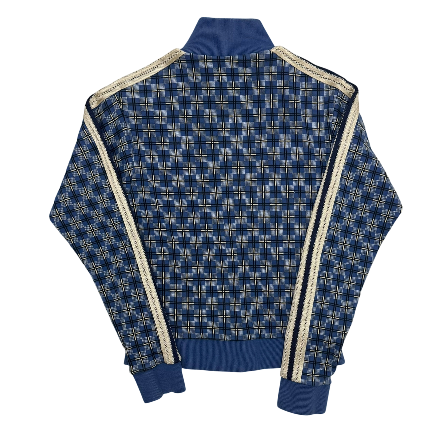 Wales Bonner London Checked Track Jacket Blue (Fits S-M womens)