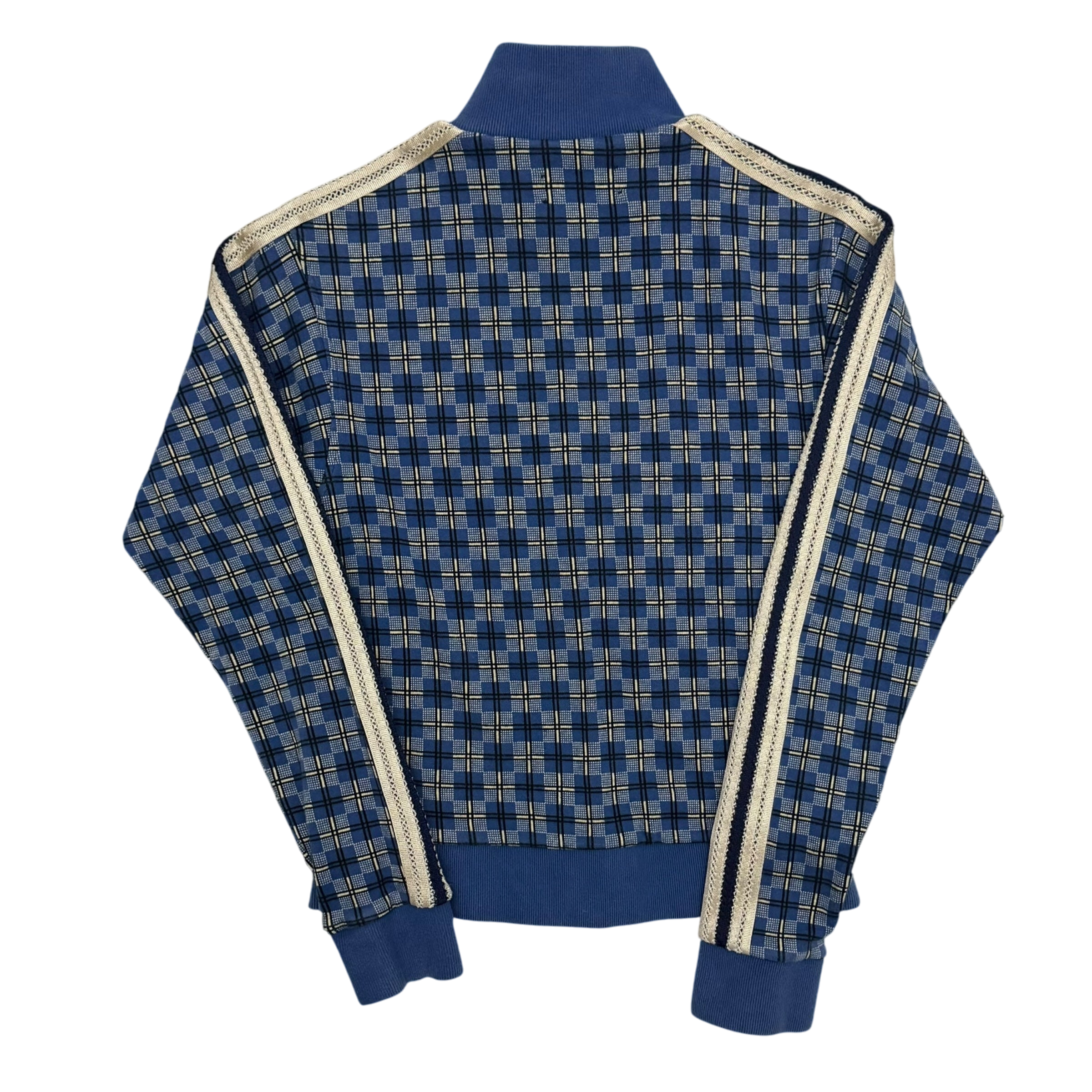 Wales Bonner London Checked Track Jacket Blue (Fits S-M womens)