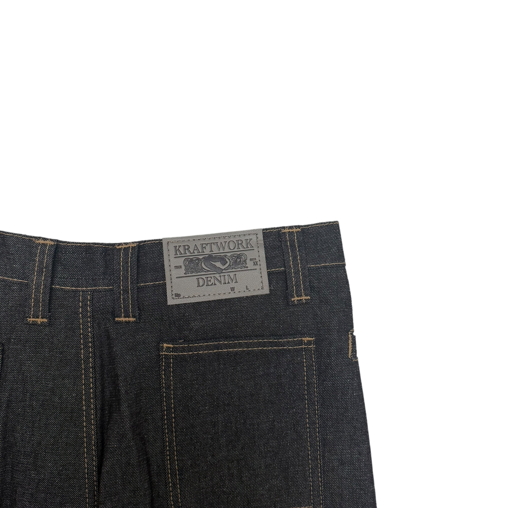 Kraftwork SS 2025 Uniform Pleated Denim Jeans (Fits 34”)