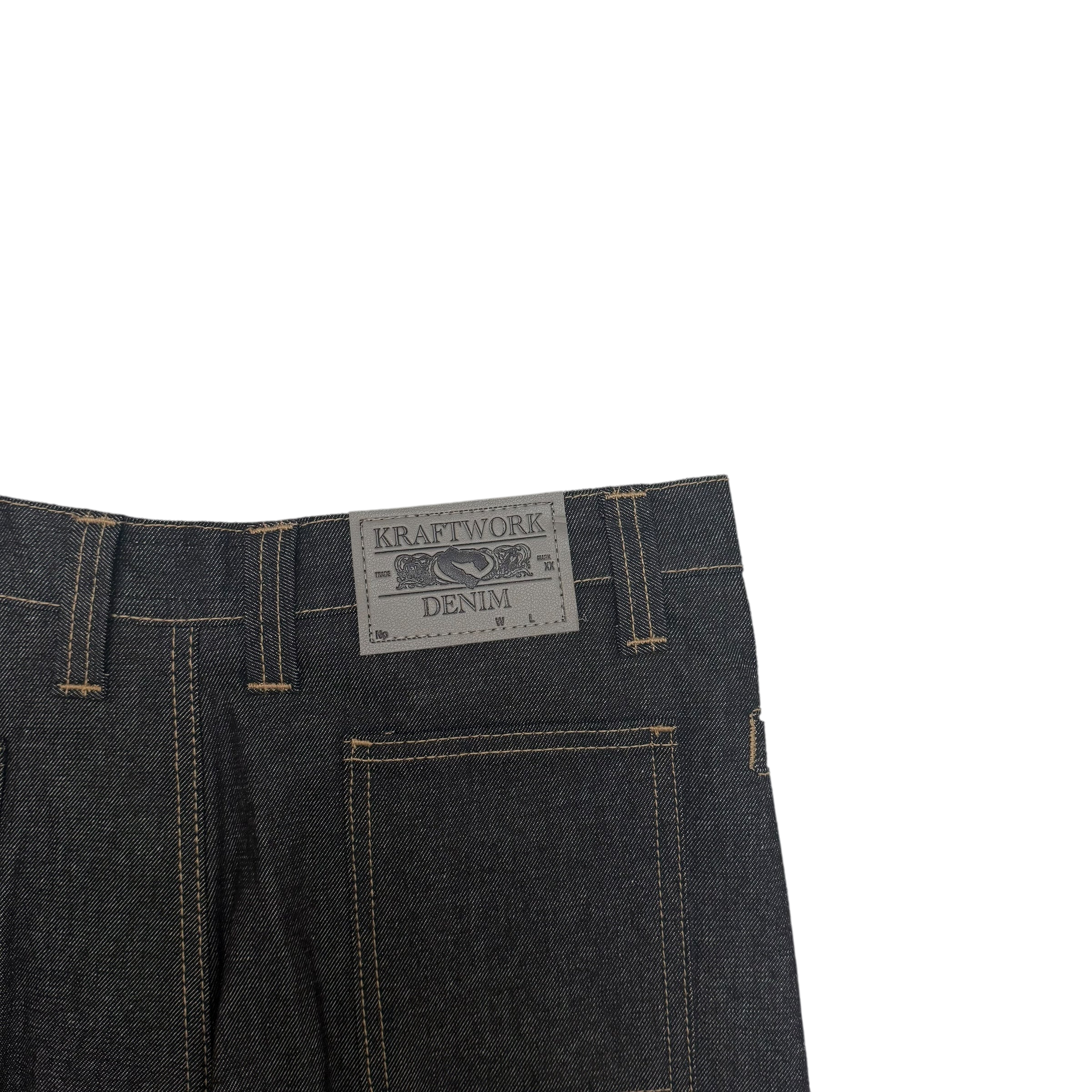 Kraftwork SS 2025 Uniform Pleated Denim Jeans (Fits 34”)