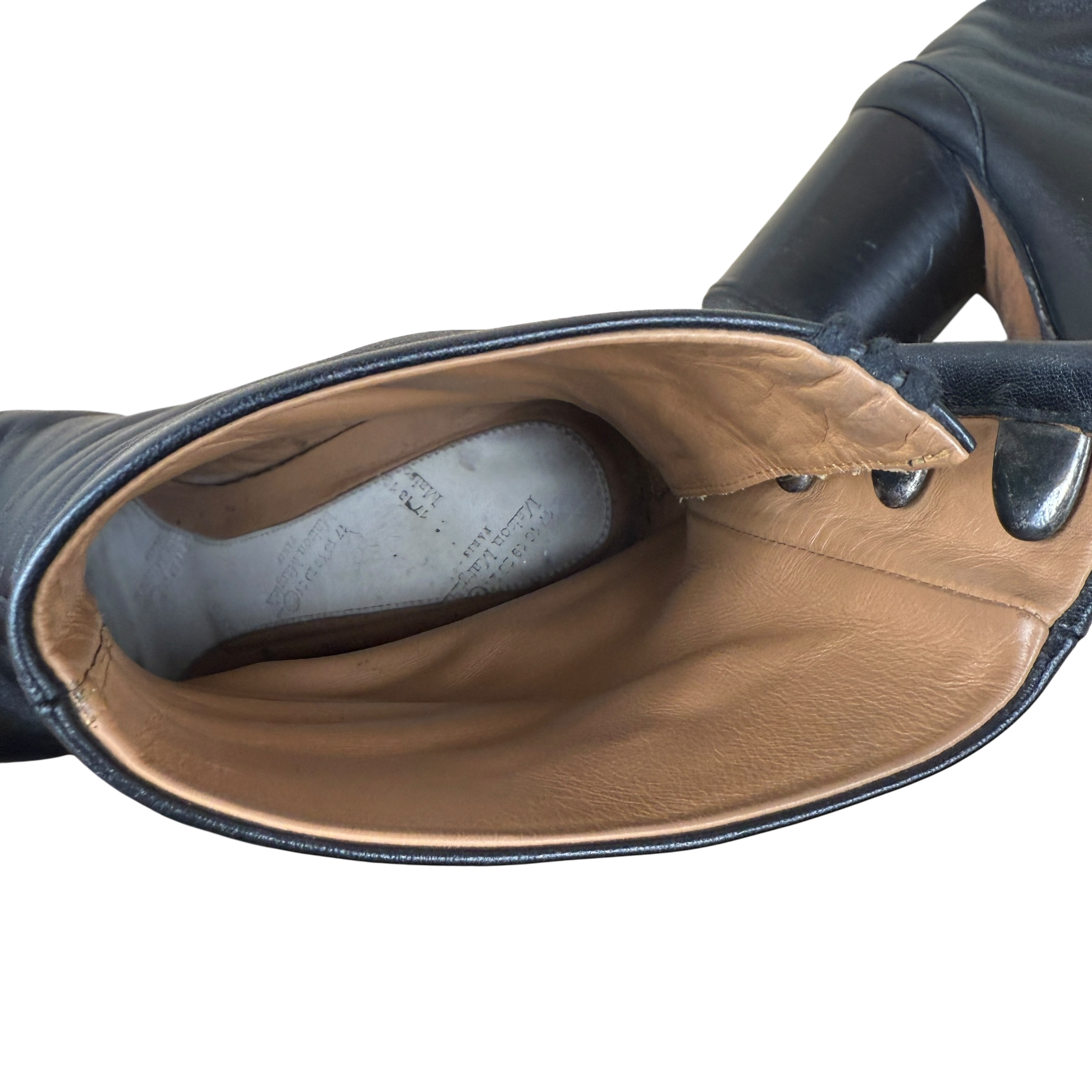 Maison Margiela 80mm Leather Tabi Boots Black (Size EU36.5)