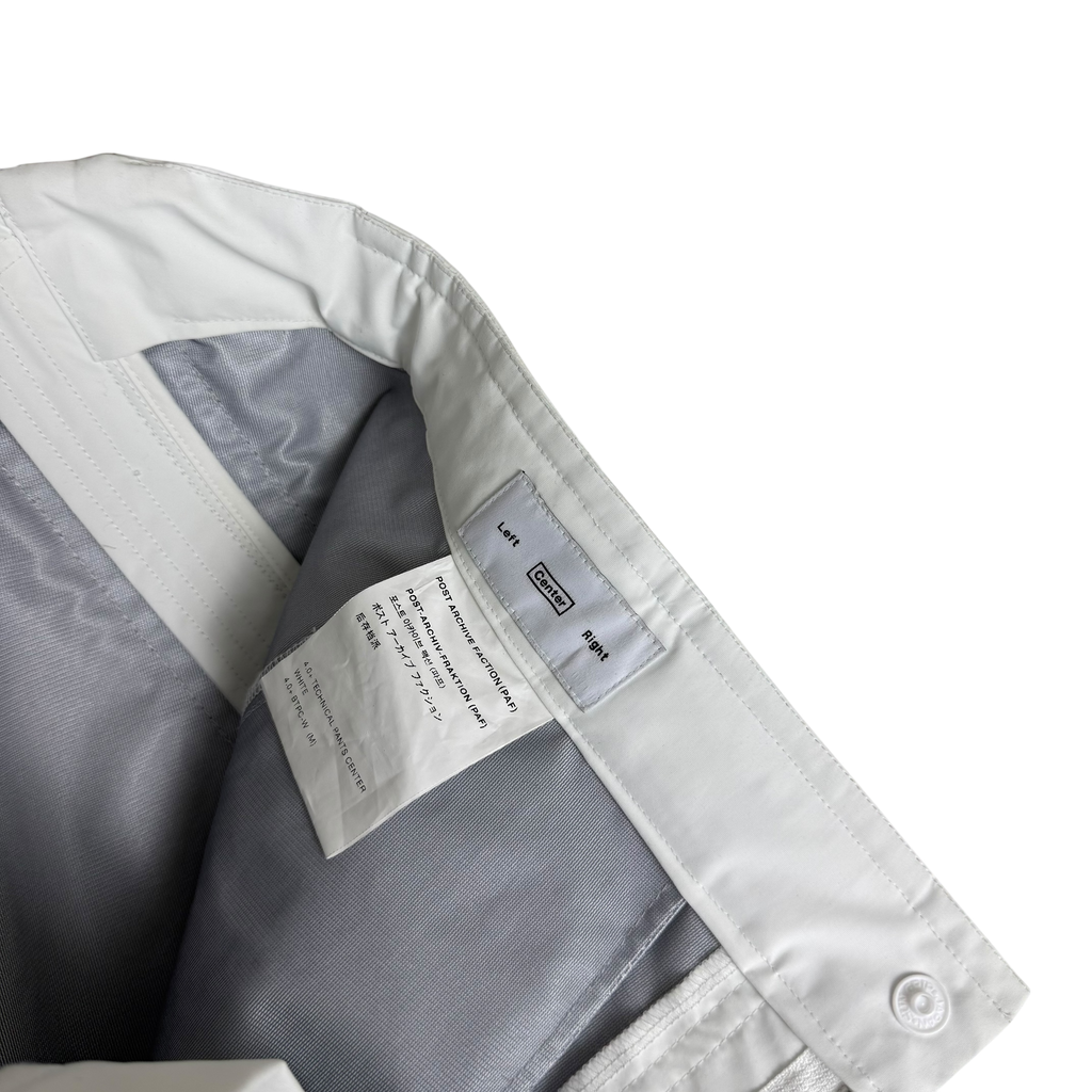 Post Archive Faction (PAF) 4.0+ Technical Pants Center White (Size M)