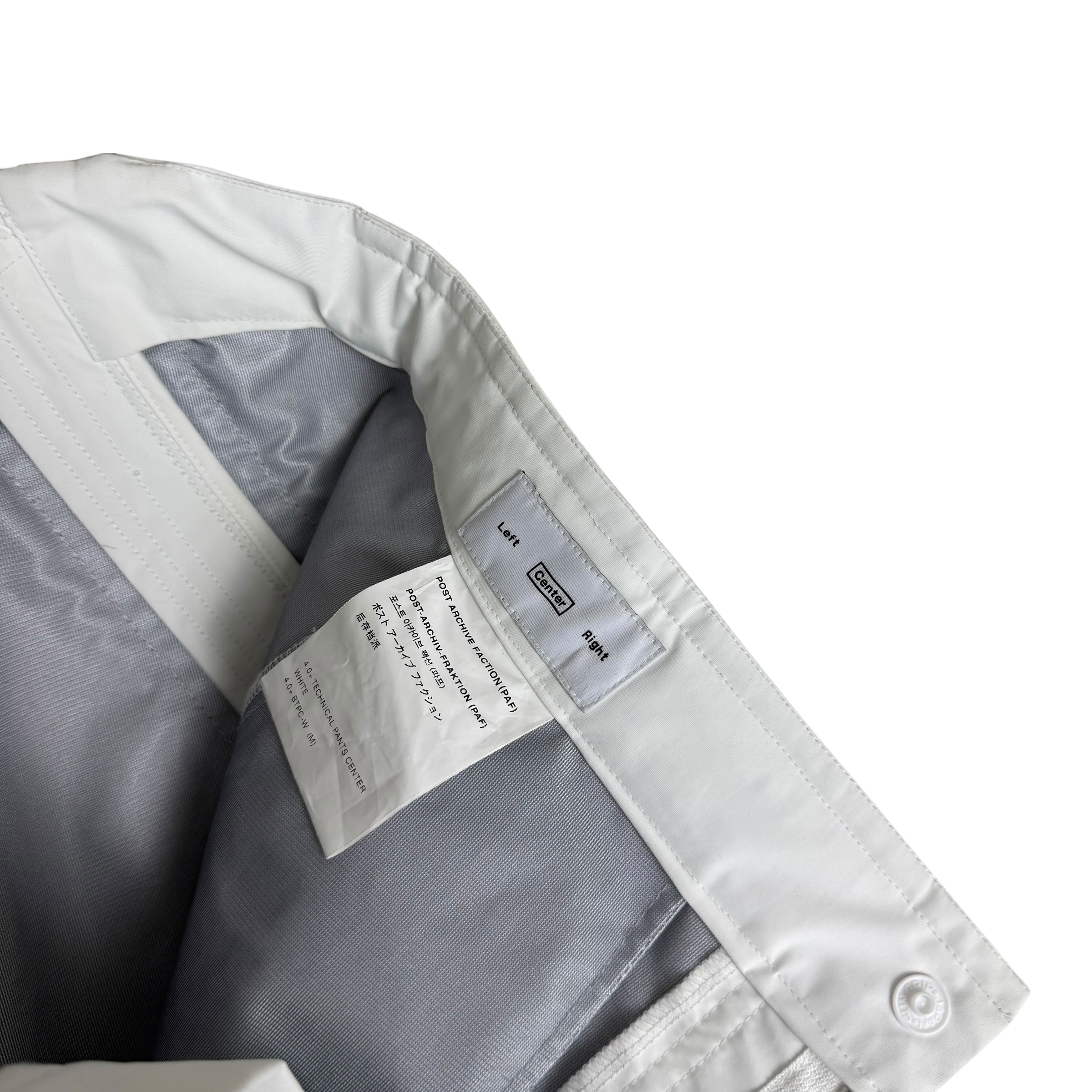 Post Archive Faction (PAF) 4.0+ Technical Pants Center White (Size M)
