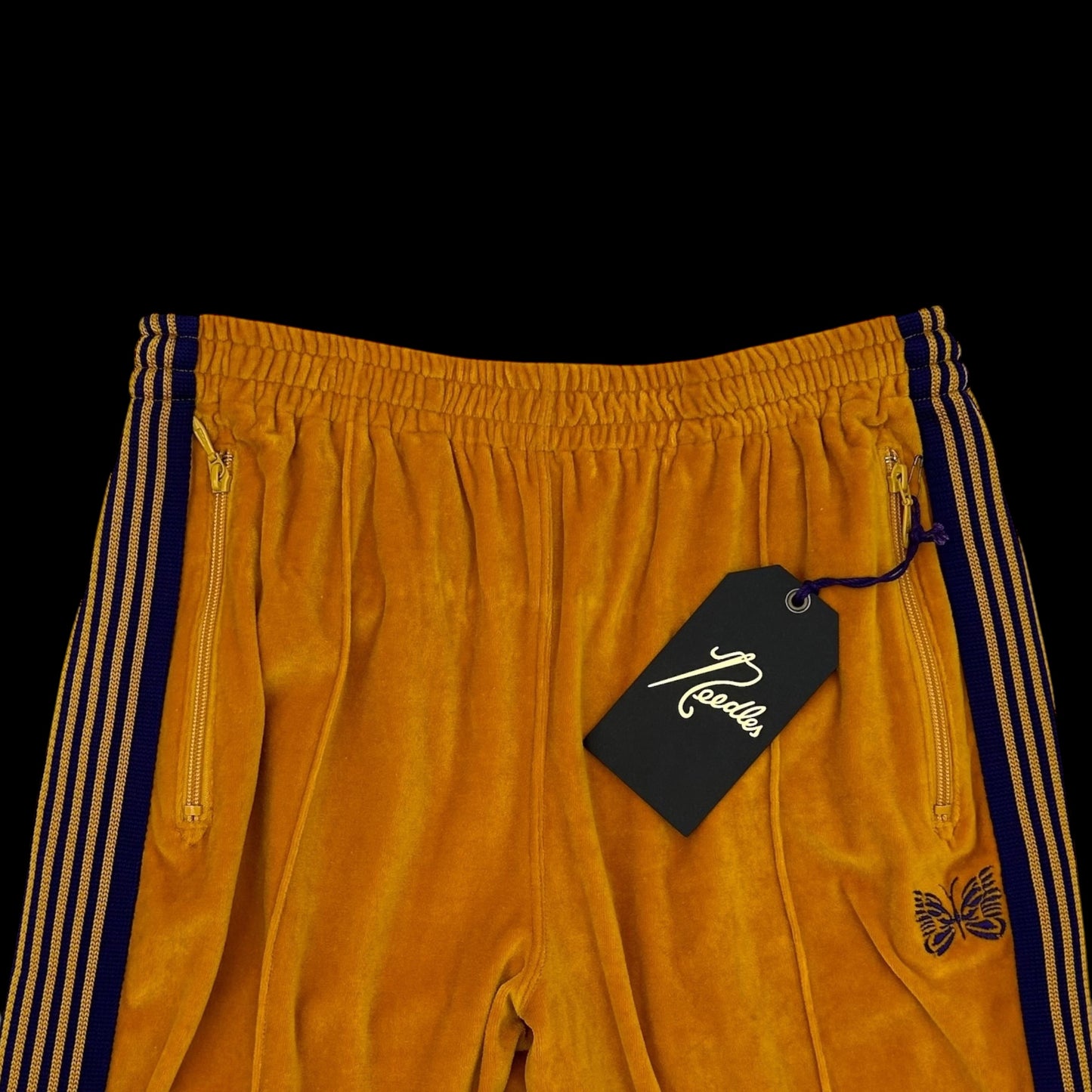 Needles Velour Track Pants Yellow/Purple (Size L)