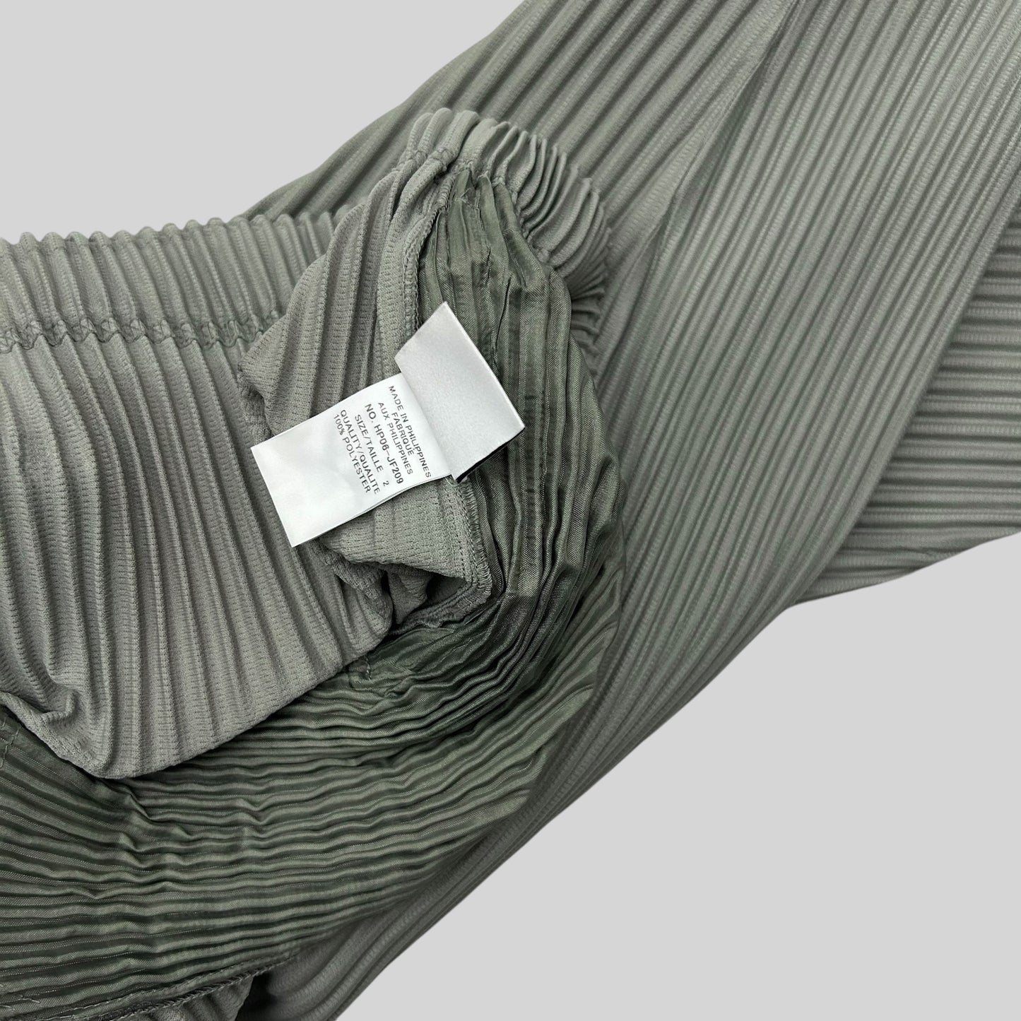 Issey Miyake Homme Plisse JF209 Pleated Wide Pants Grey (Fits M-L)