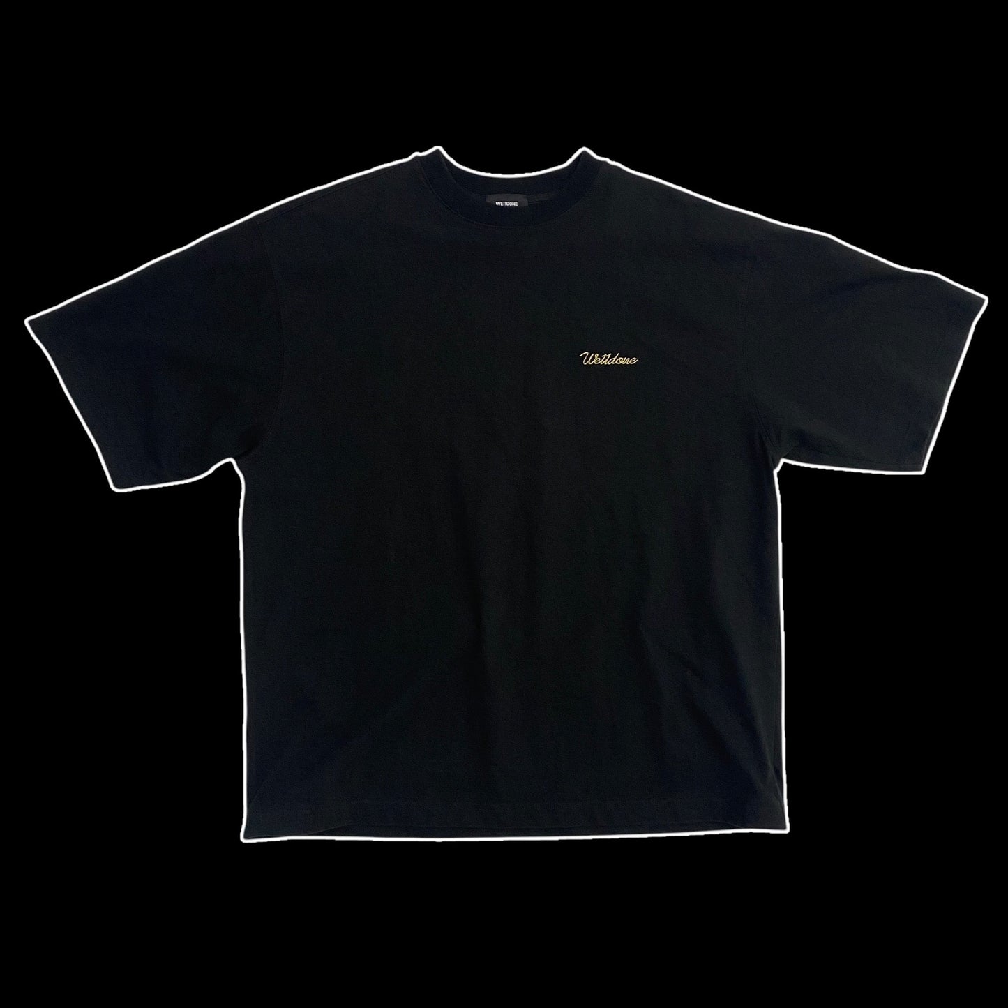 We11done Heavyweight T-Shirt Black (Fits L-XL)