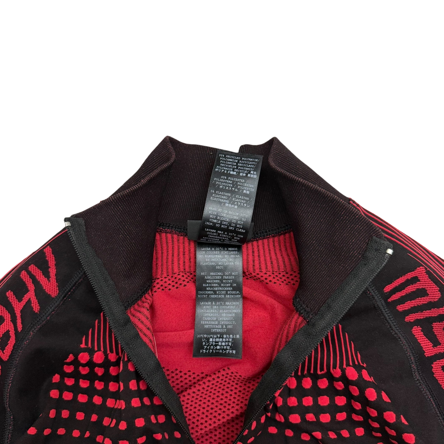 MISBHV Sport Active Quarter-Zip Longsleeve Top Red/Black (Fits M-XL)