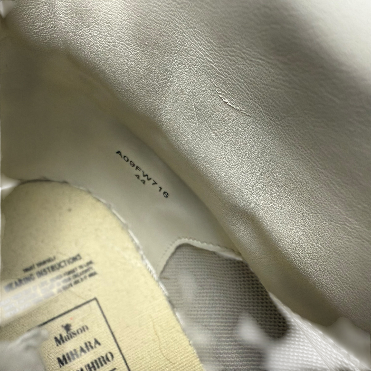 Men's Maison Mihara Yasuhiro Blakey OG Sole Canvas High Black / White (US11/EU44)