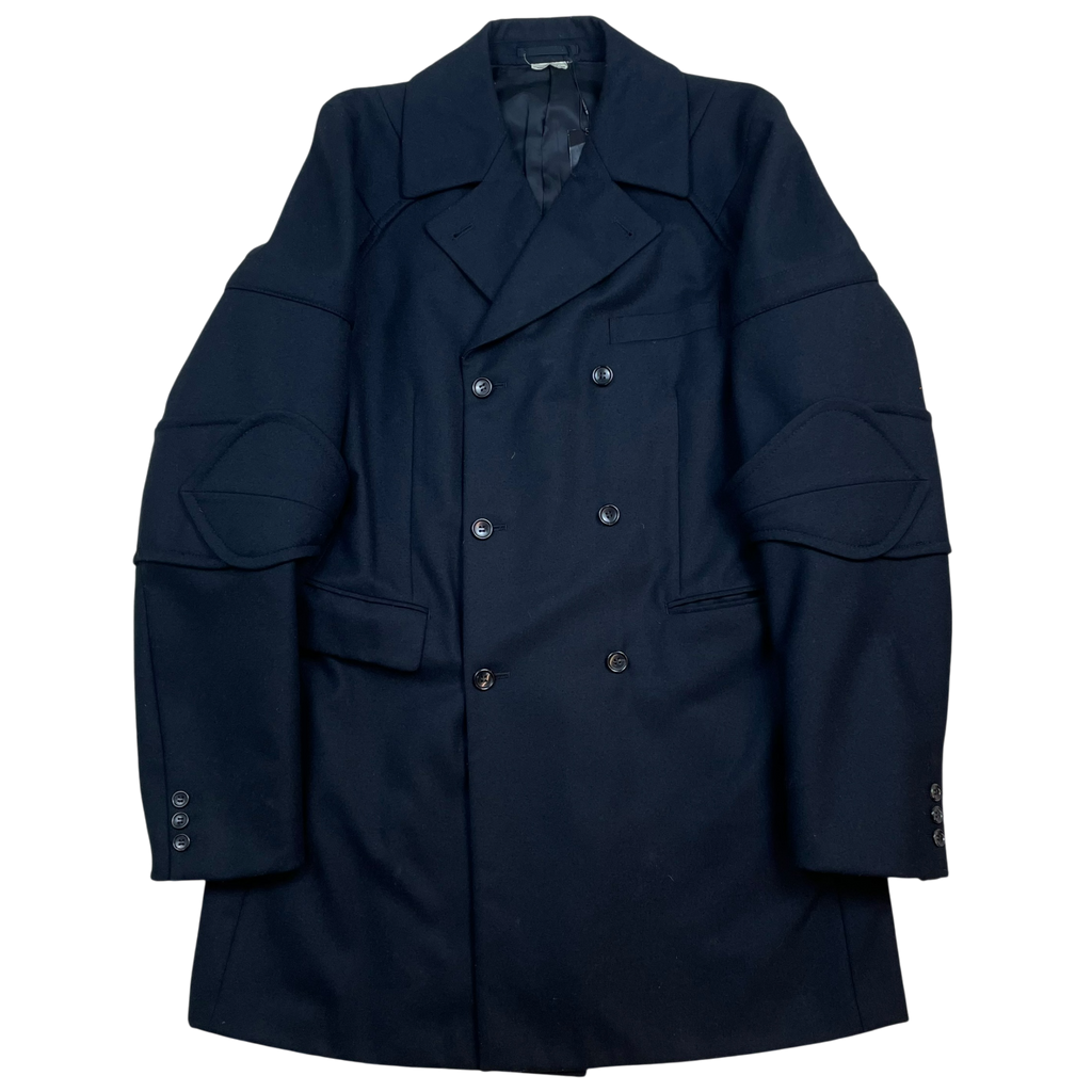 Comme Des Garcons Homme Plus AD2016 Buckle Armour Wool Coat (Size L)