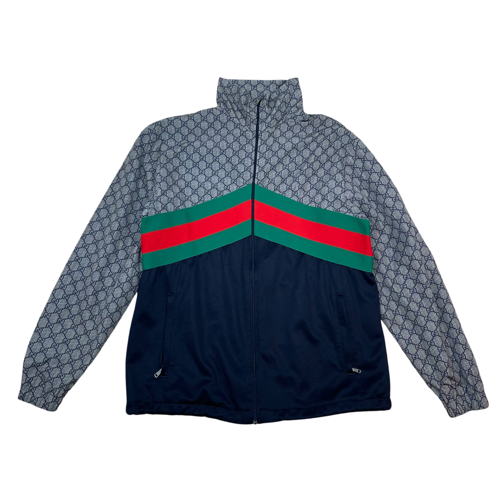 Gucci GG Monogram Nylon Wind Breaker Beige/Black (Size M)